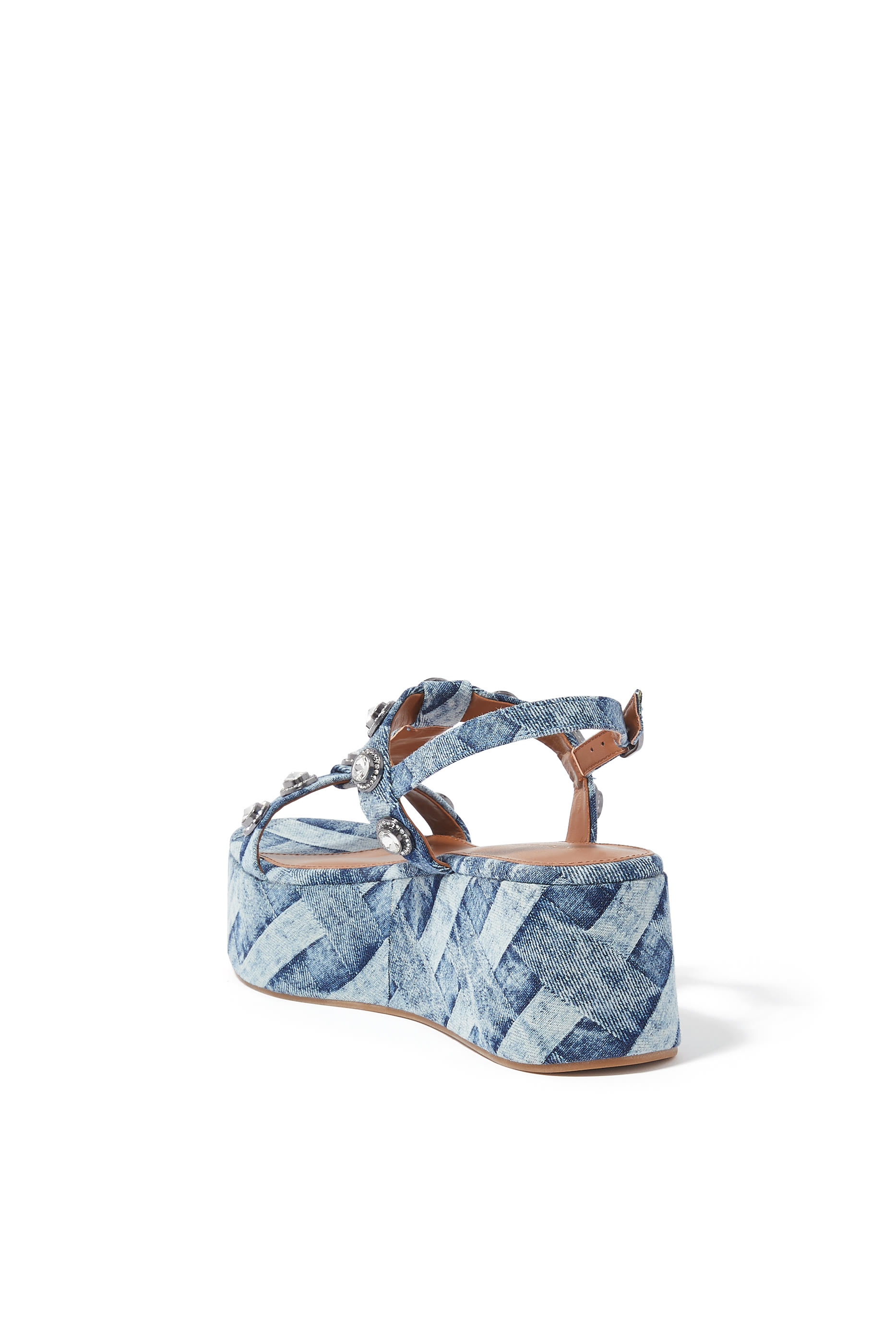 Octavia 70 Denim Platform Sandals