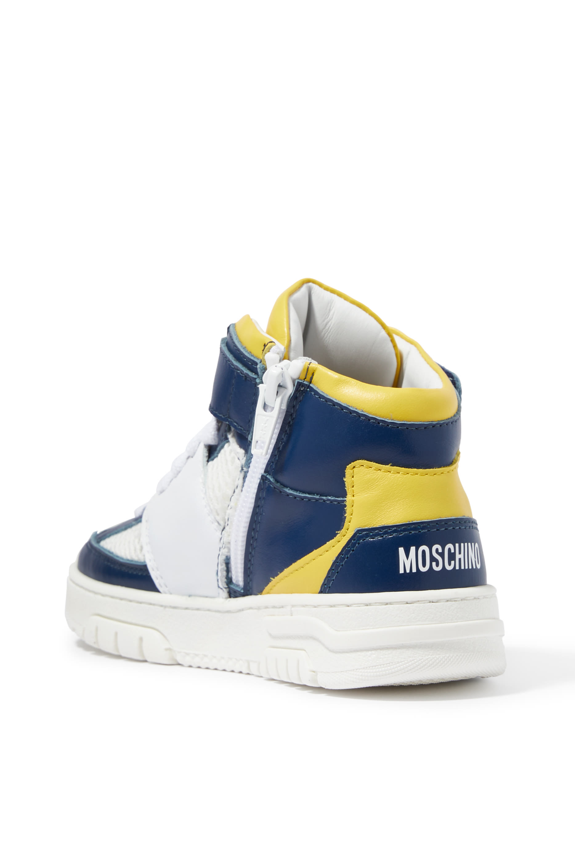 Kids Logo Leather Sneakers