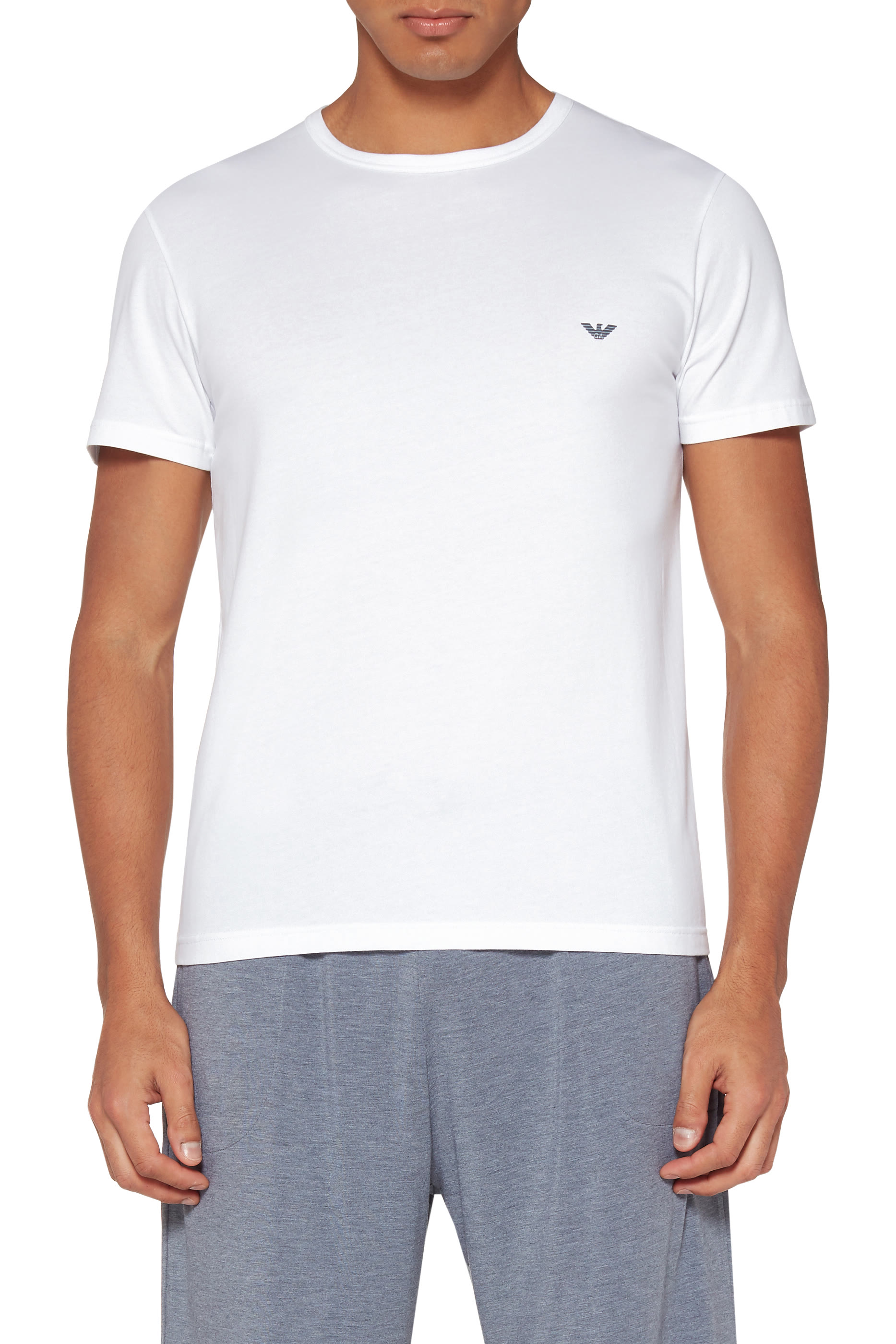 Logo Embroidered T-Shirt, Pack of 2