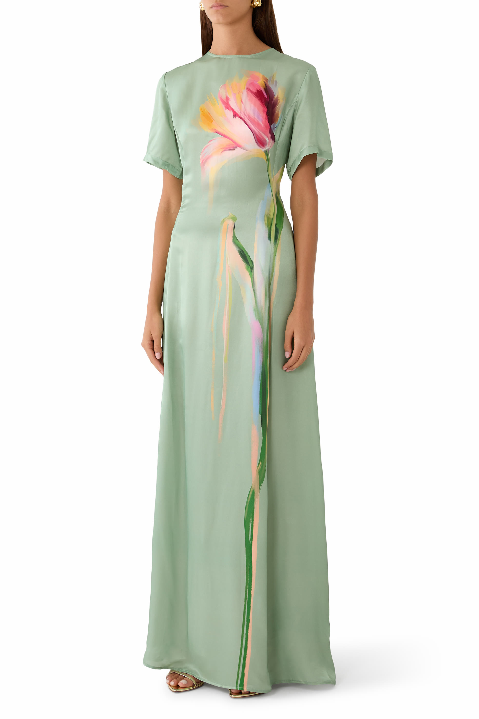Alice Short Sleeves Maxi Dress