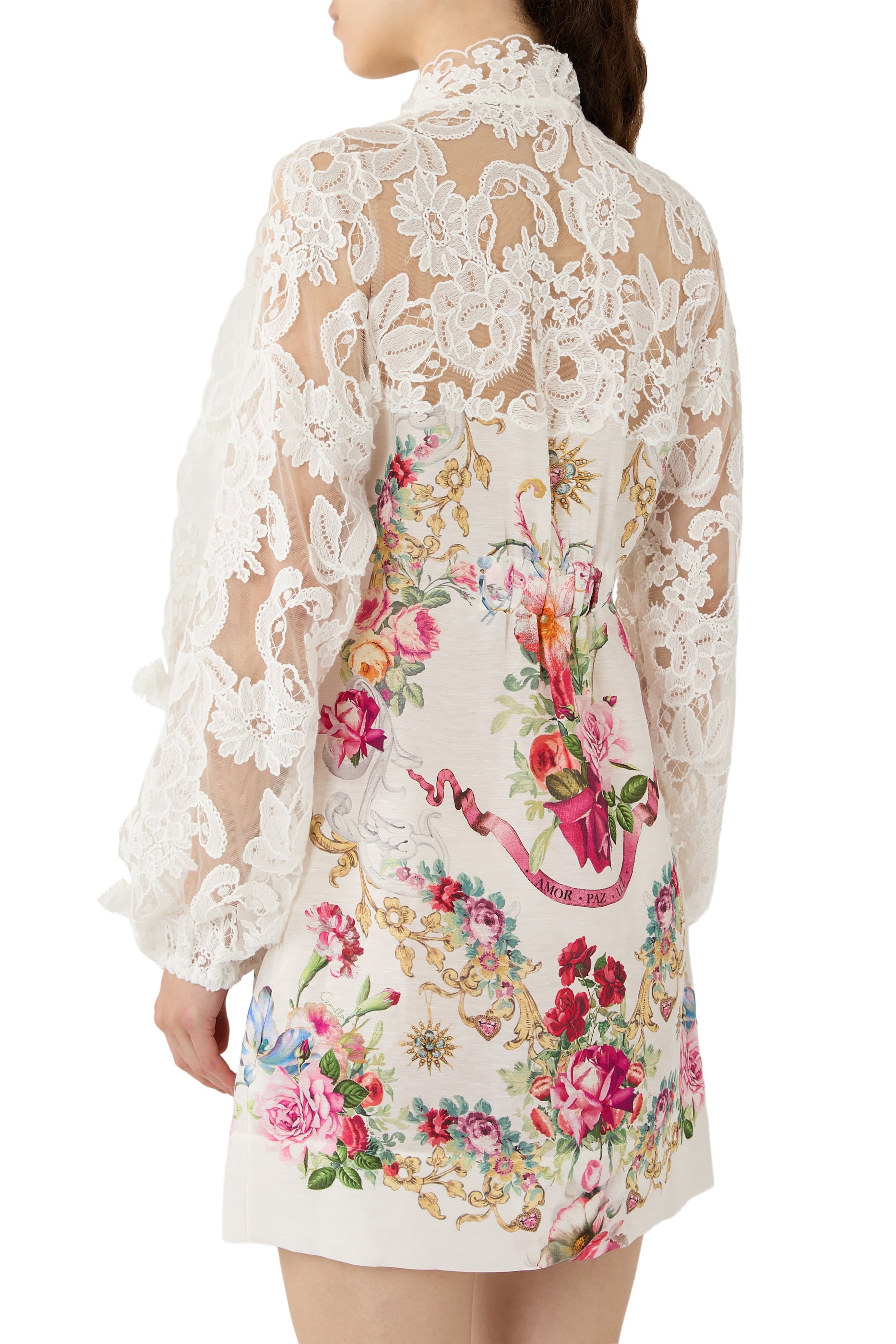 Torero Libertine Lace Sleeve Mini Dress