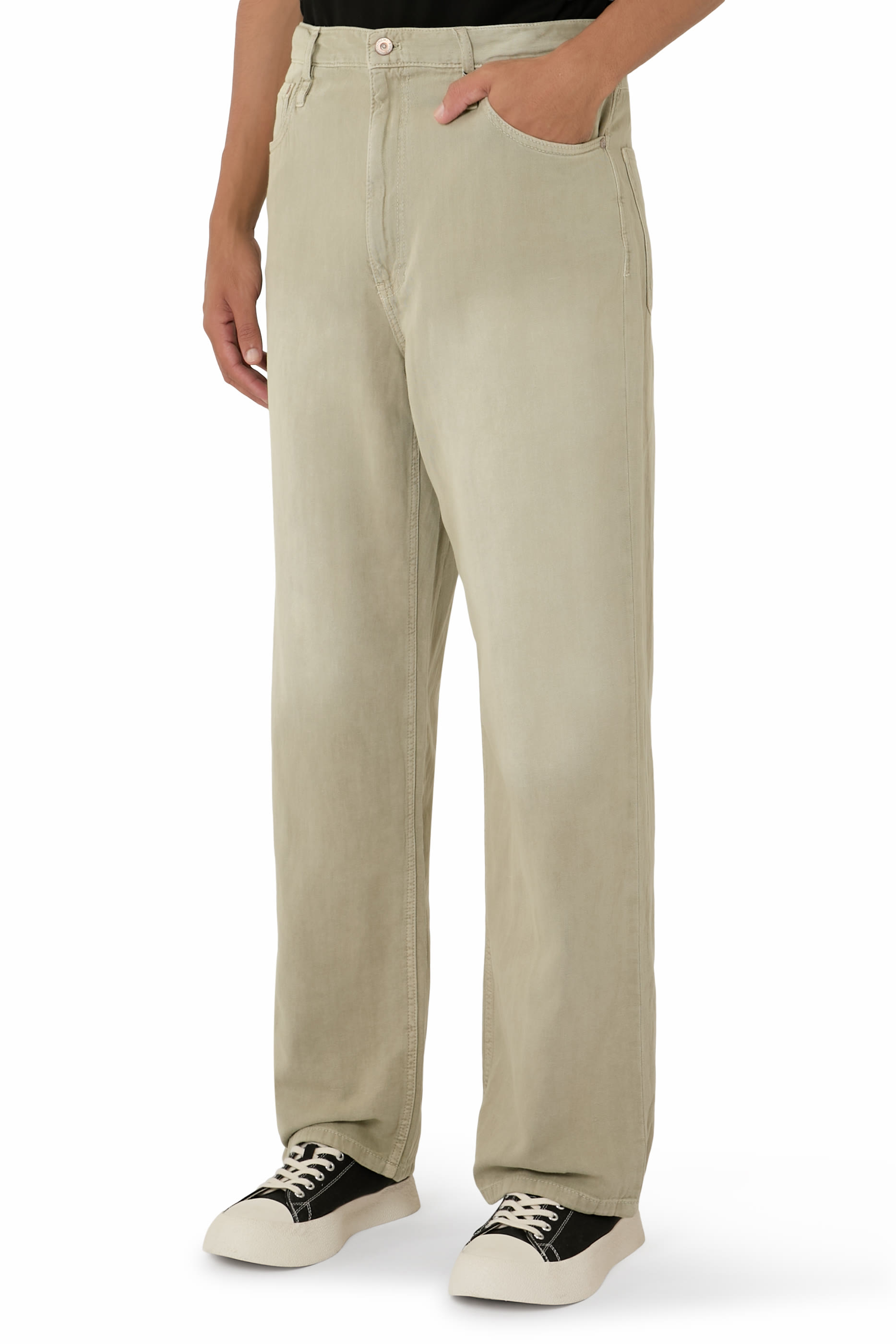 Straight Denim Pants