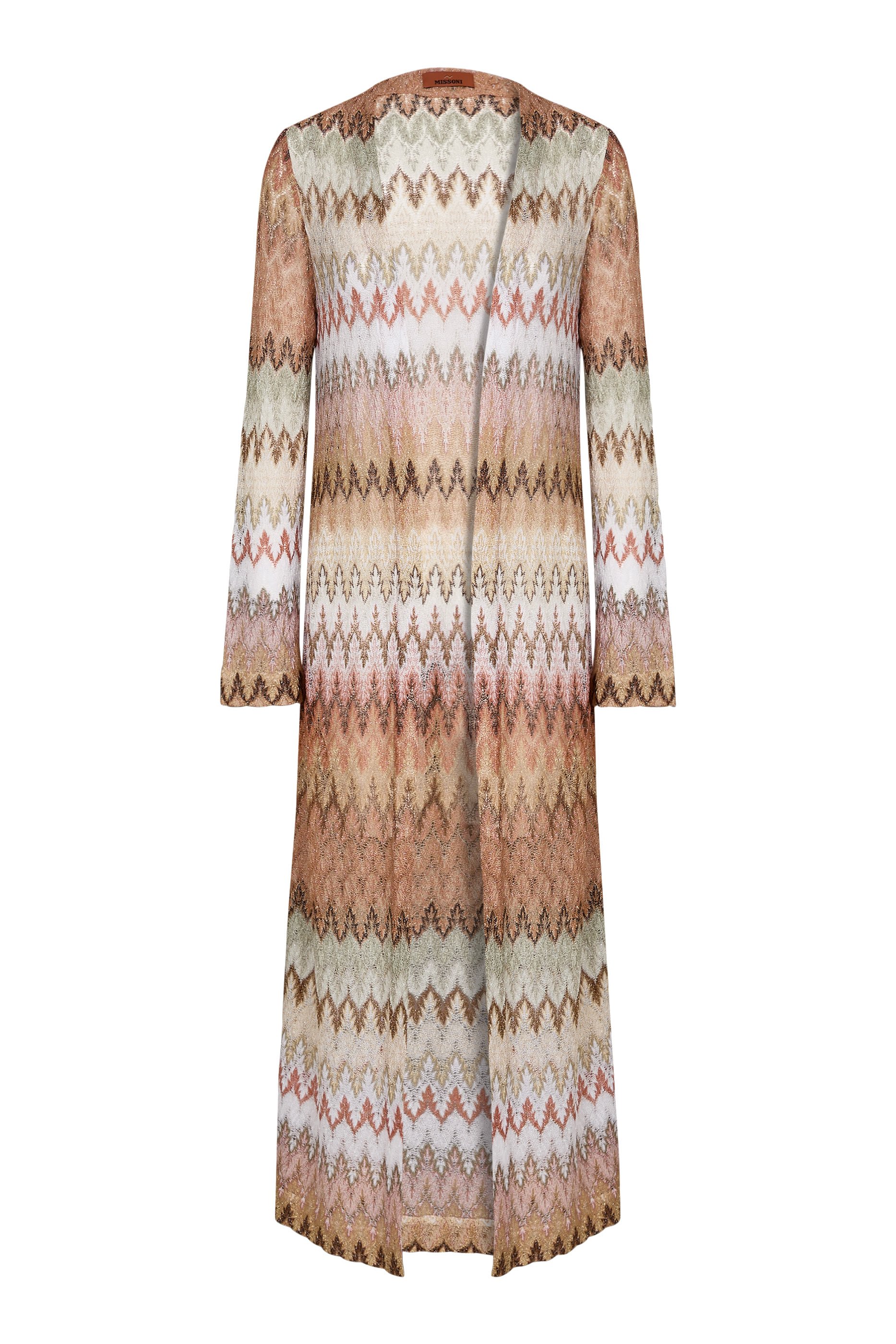 Long Zig Zag Lace Cardigan