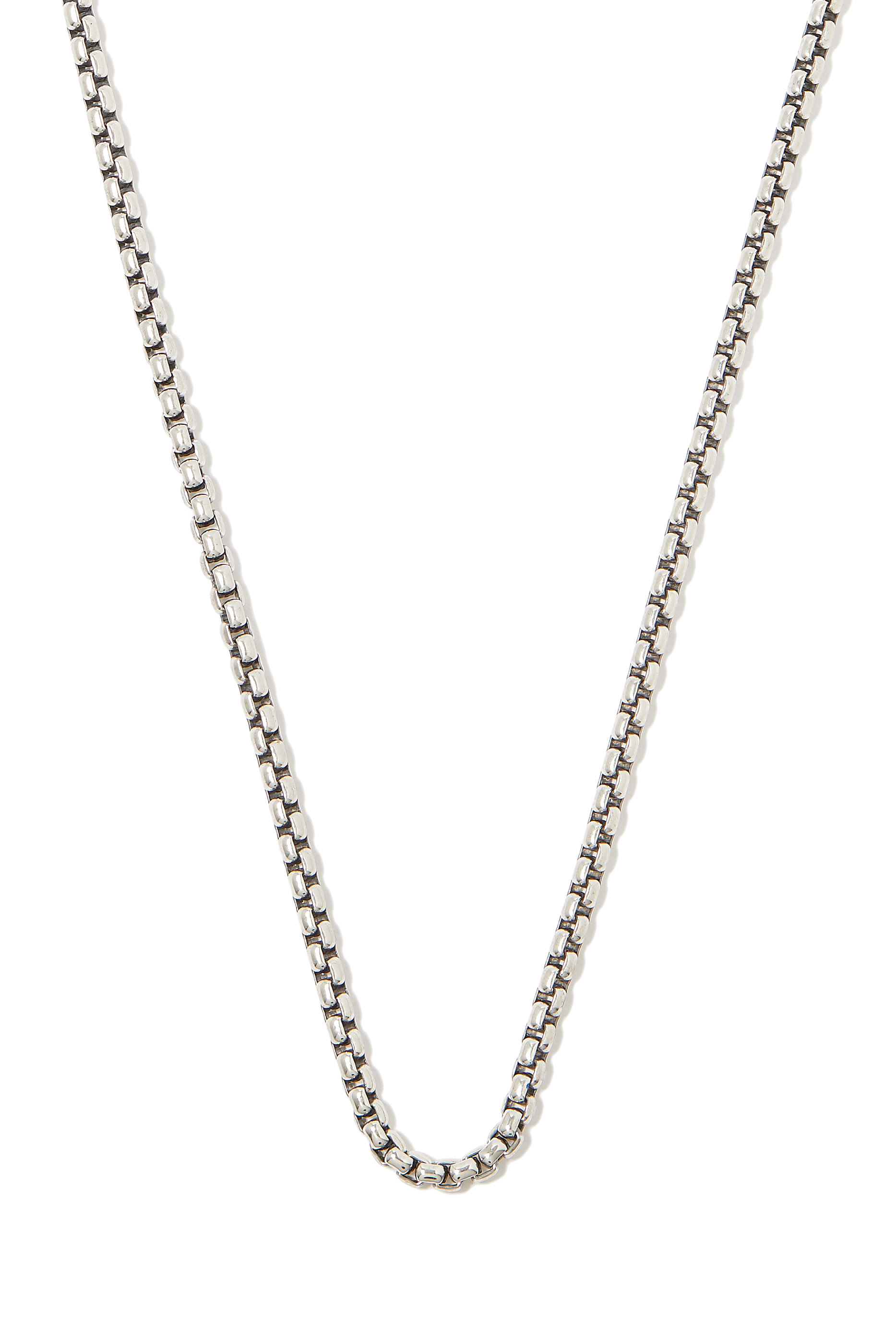 Box Chain Necklace, 18K Yellow Gold