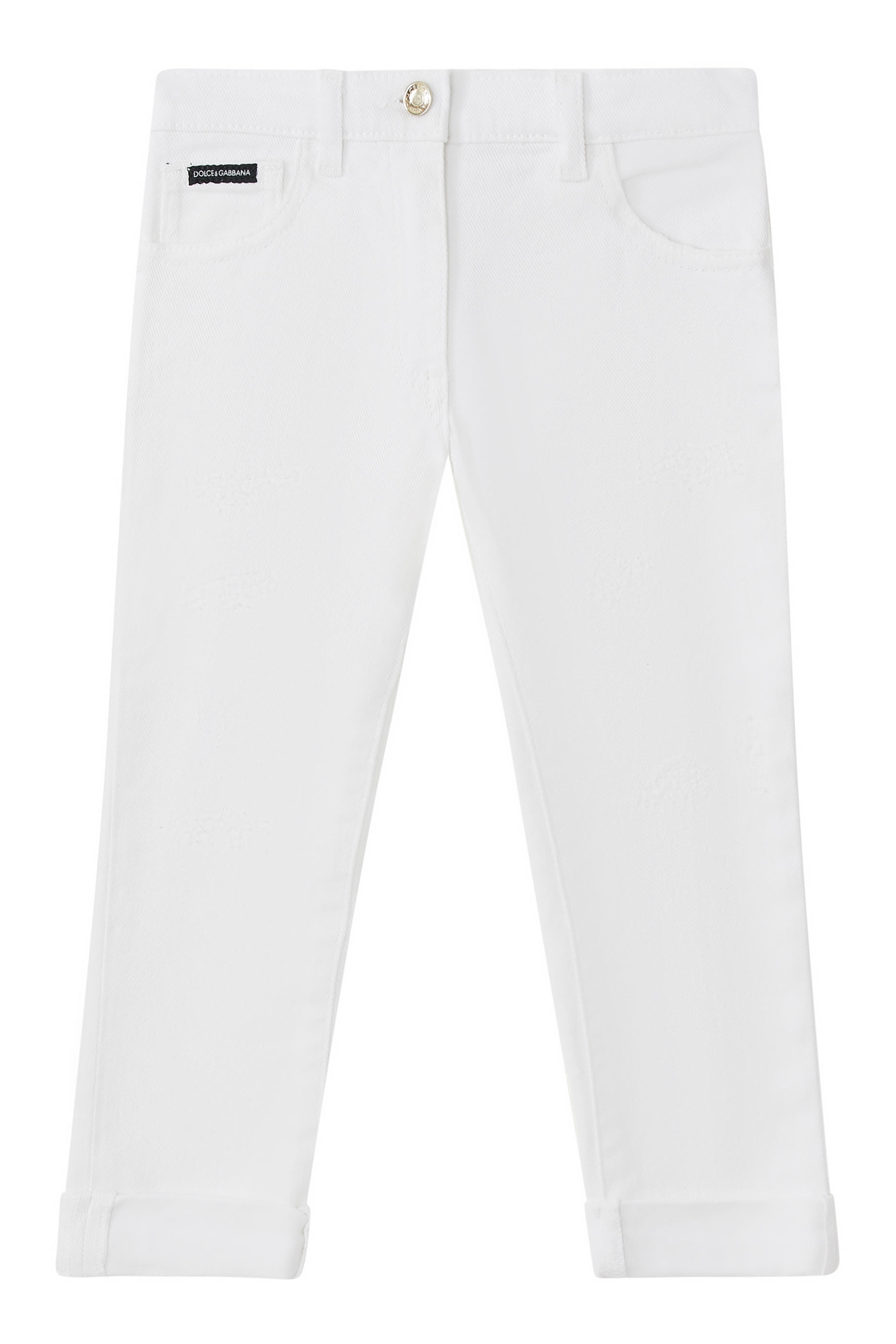 Kids Logo-Plaque Denim Jeans