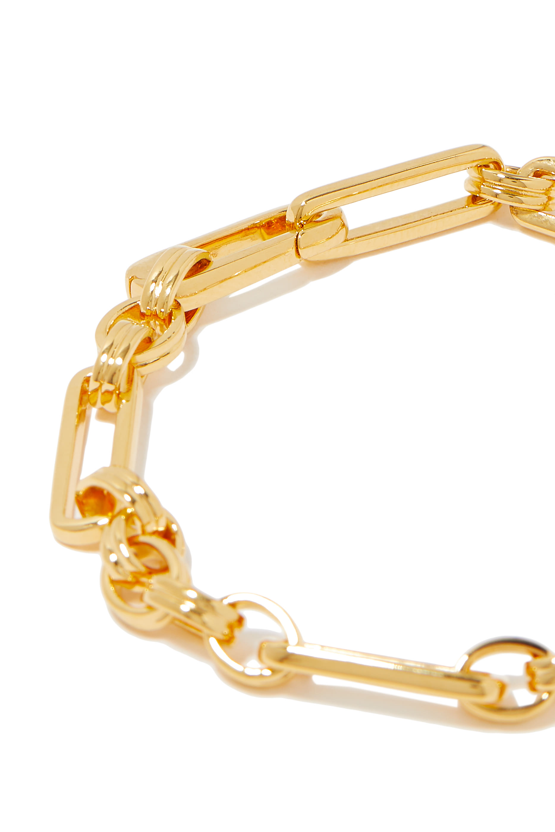 Axiom Chain Bracelet,  18k Gold Plated Brass