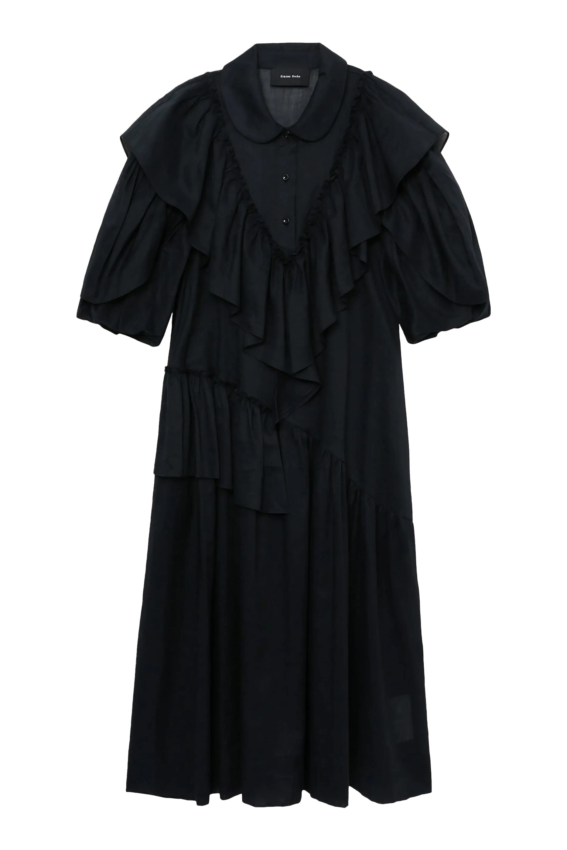 Petal Sleeve Ruffle Dress