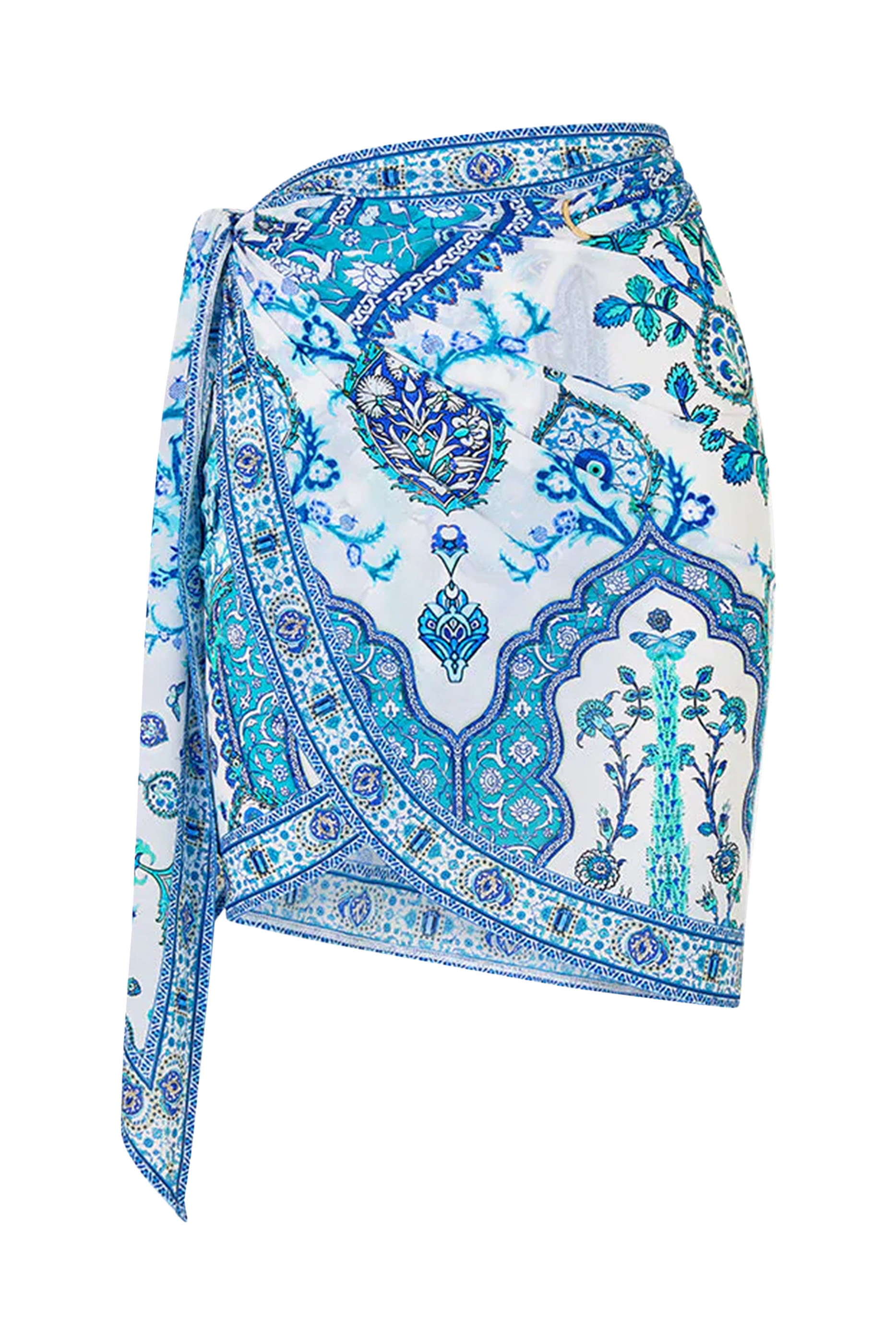  Isnik Lullaby Eyelet Wrap Mini Sarong with Tie Waist