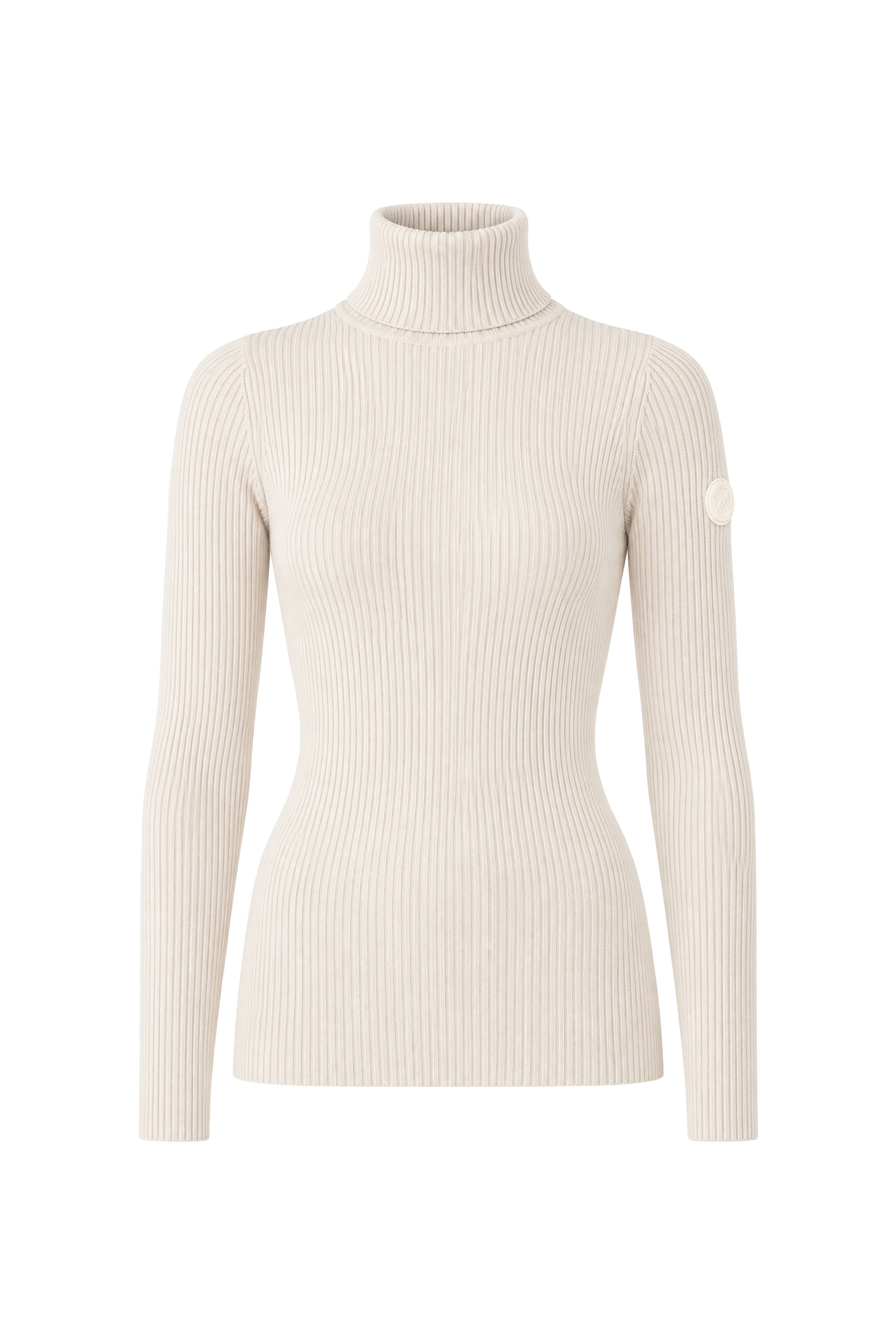 Roll-Neck Fitted Sweater 