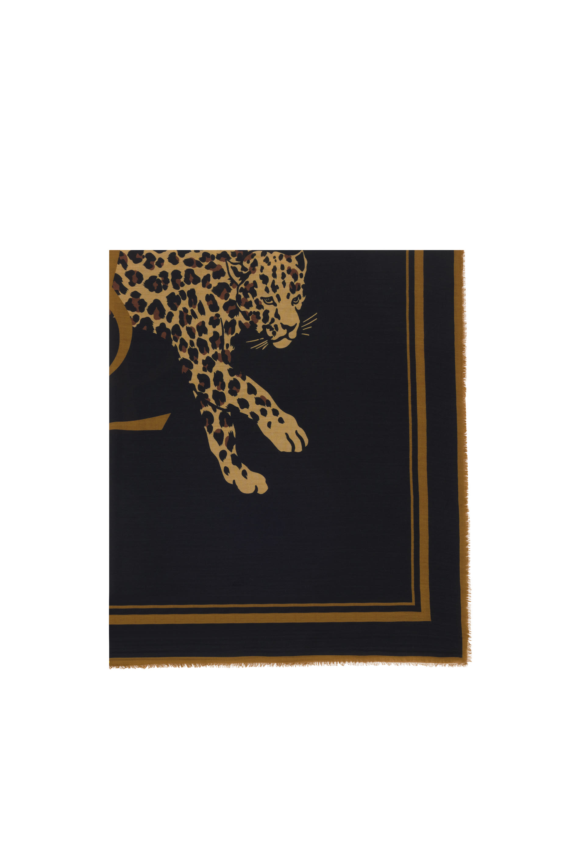 Grand Carre Leopard Scarf