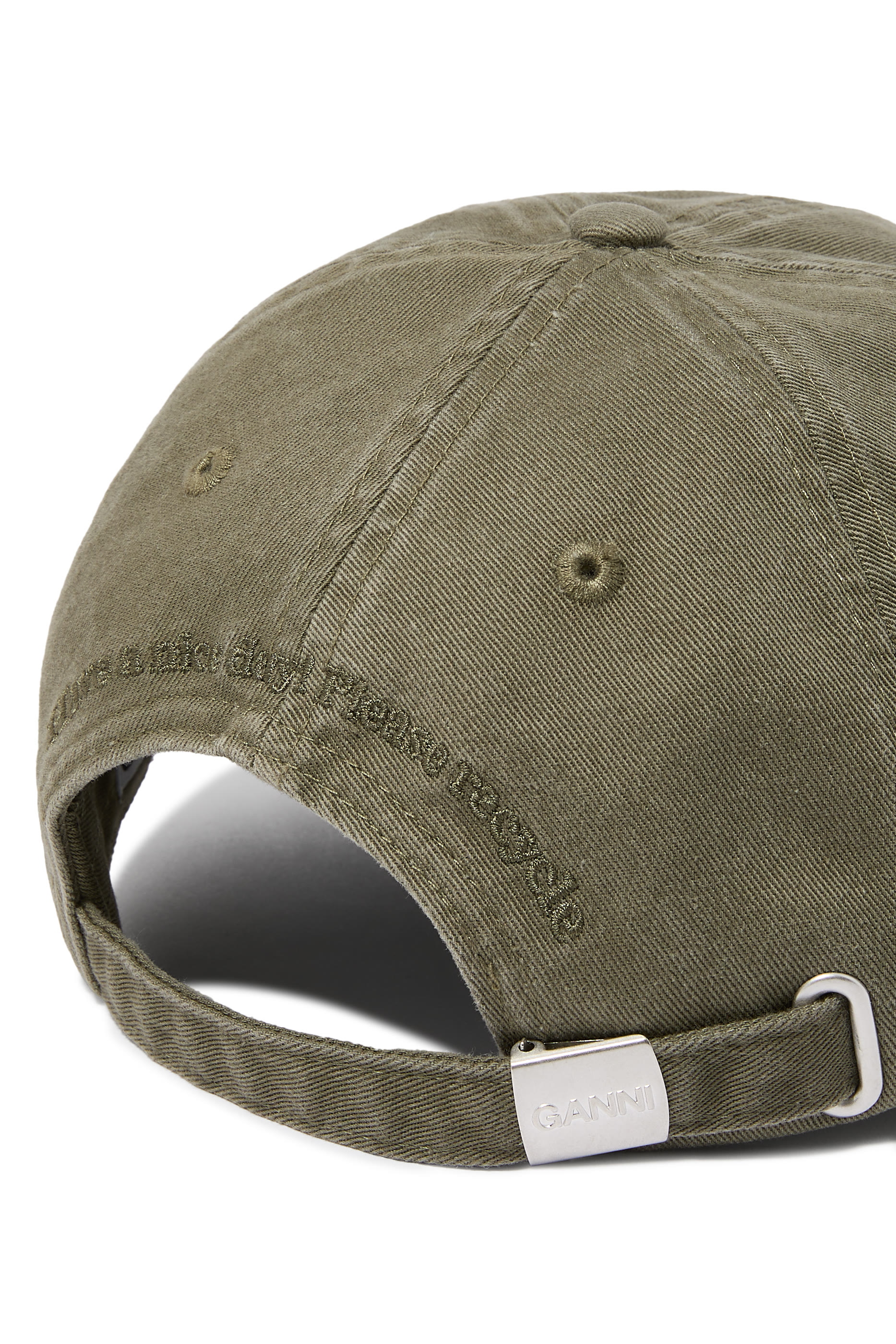 Logo Embossed Canvas Cap