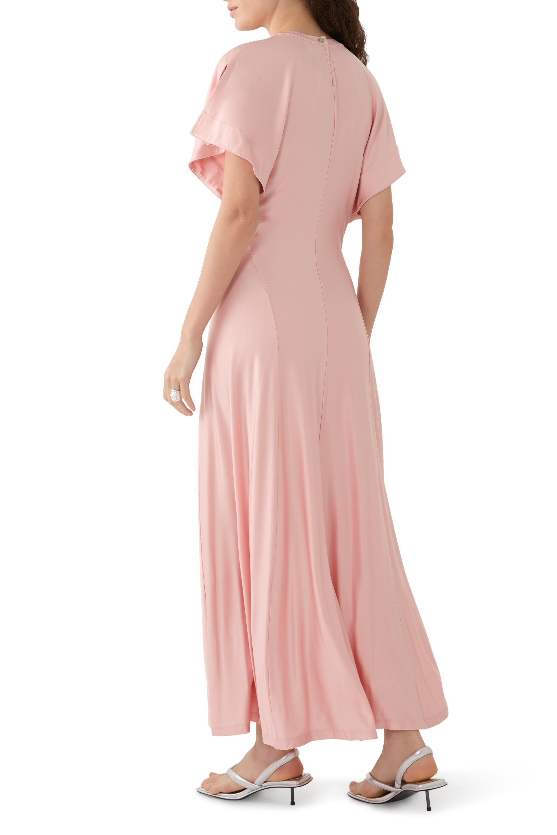 Button Viscose Maxi Dress