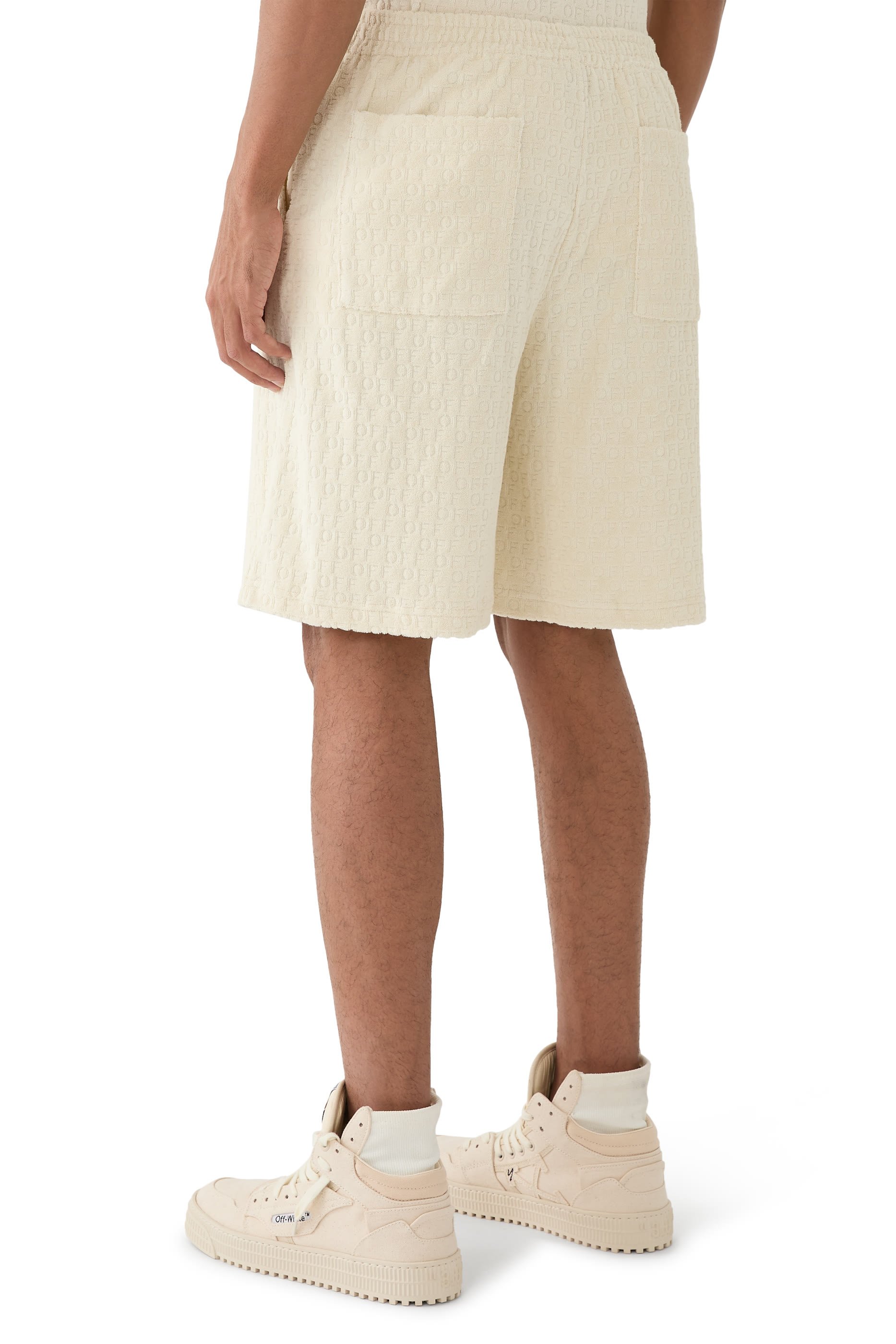  Off-White Terry Bowling Shorts