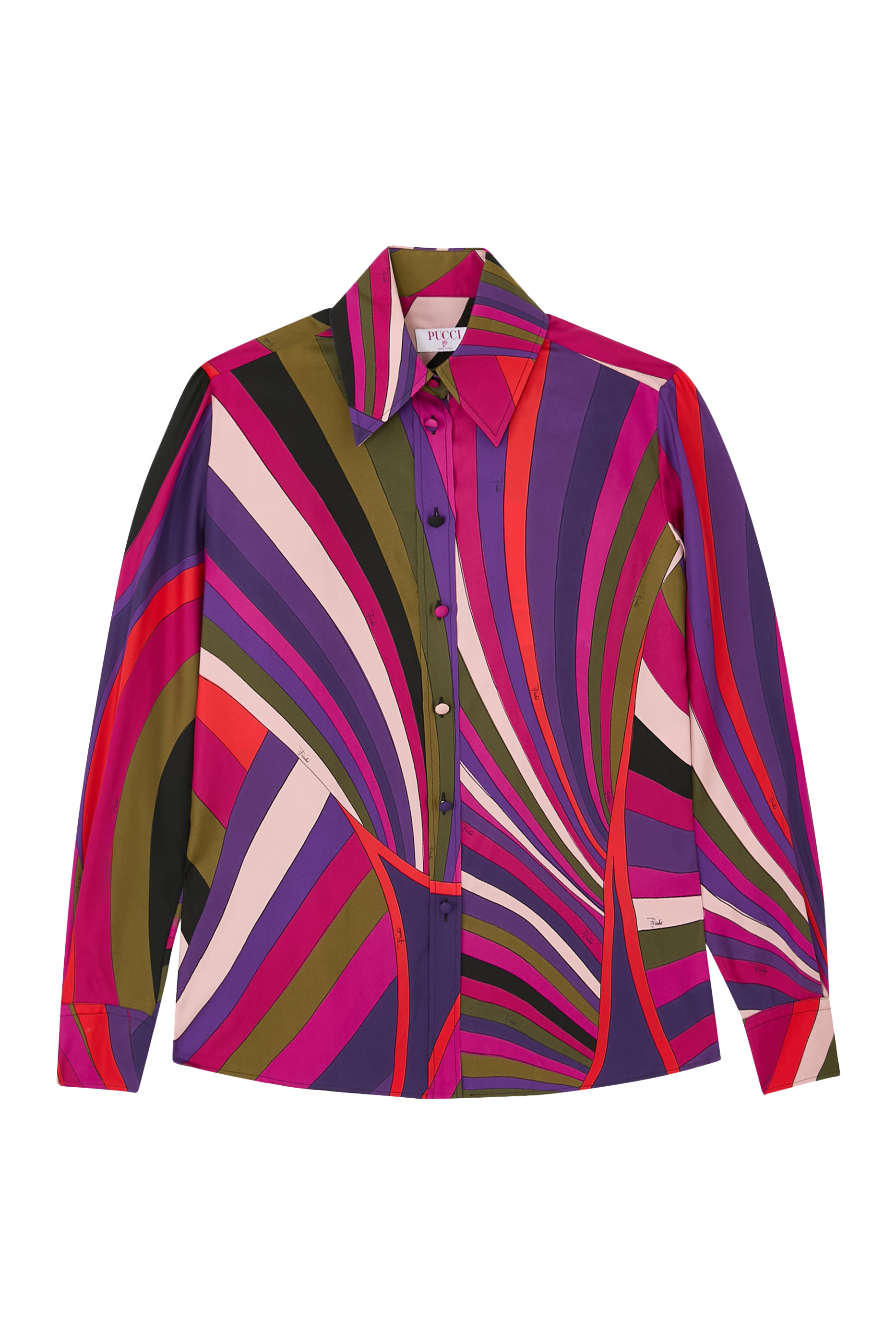 Iride Print Silk Twill Shirt