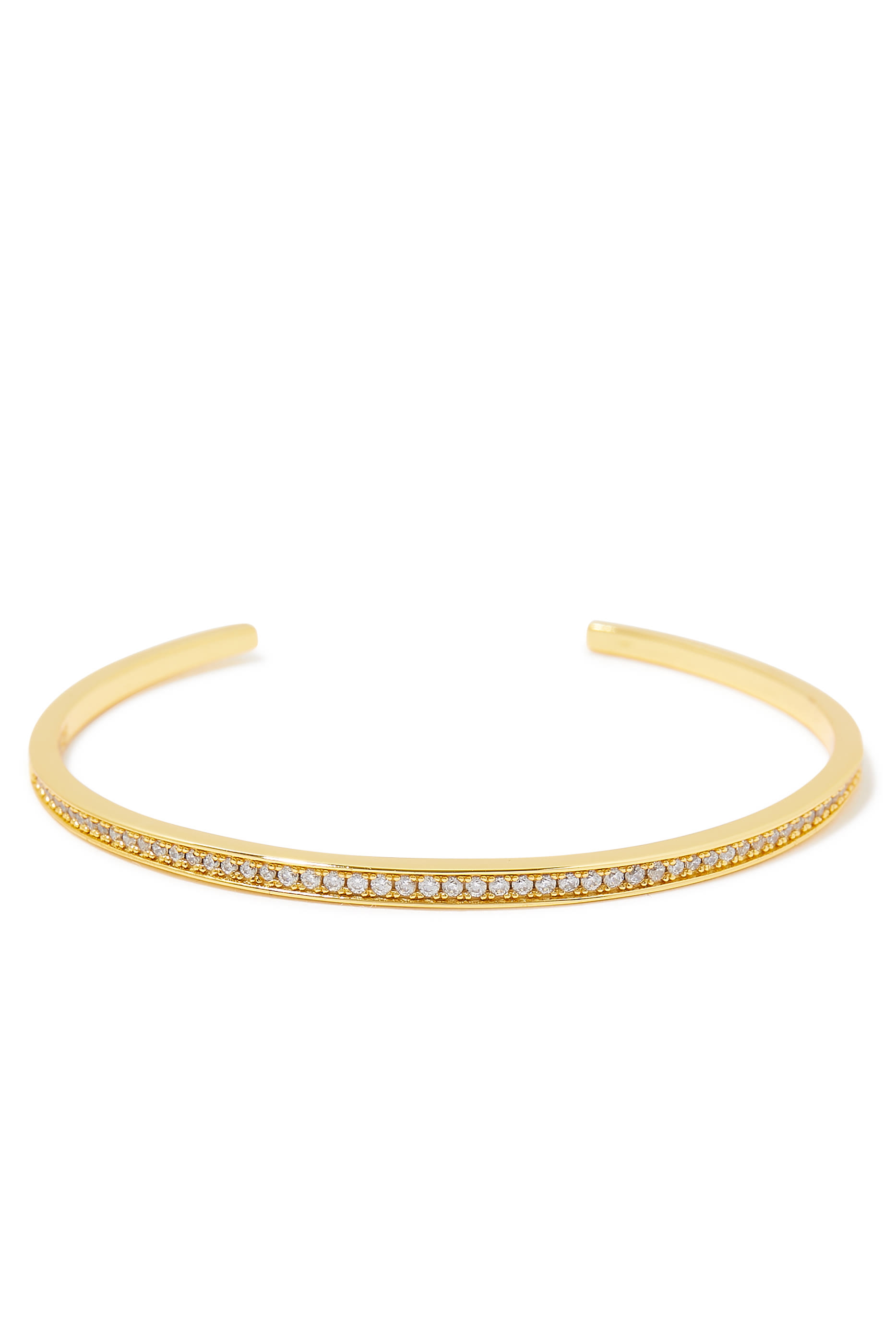 Aura Bracelet Cuff, 14k Gold Plated Brass