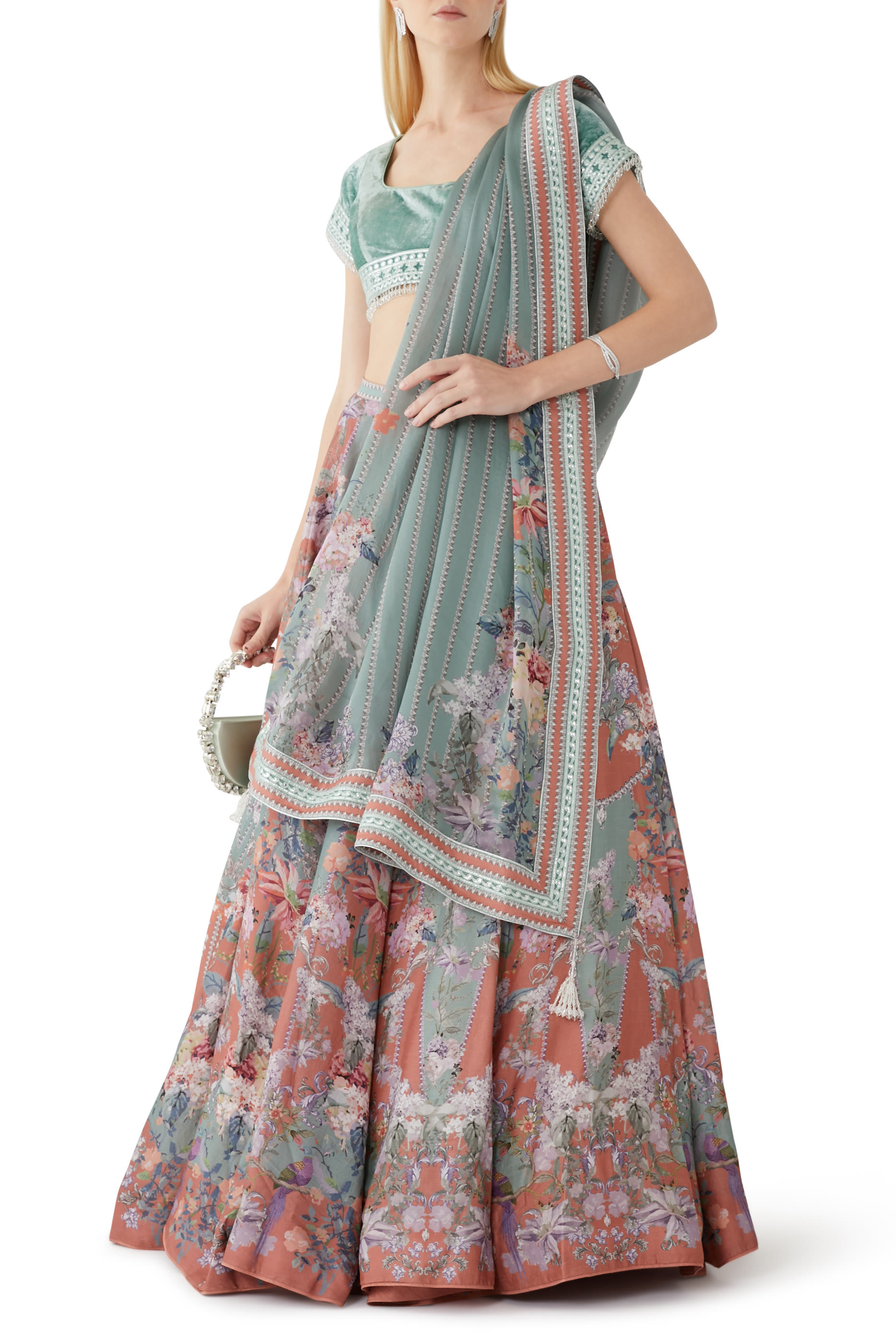 Harmonia Floral Lehenga Set