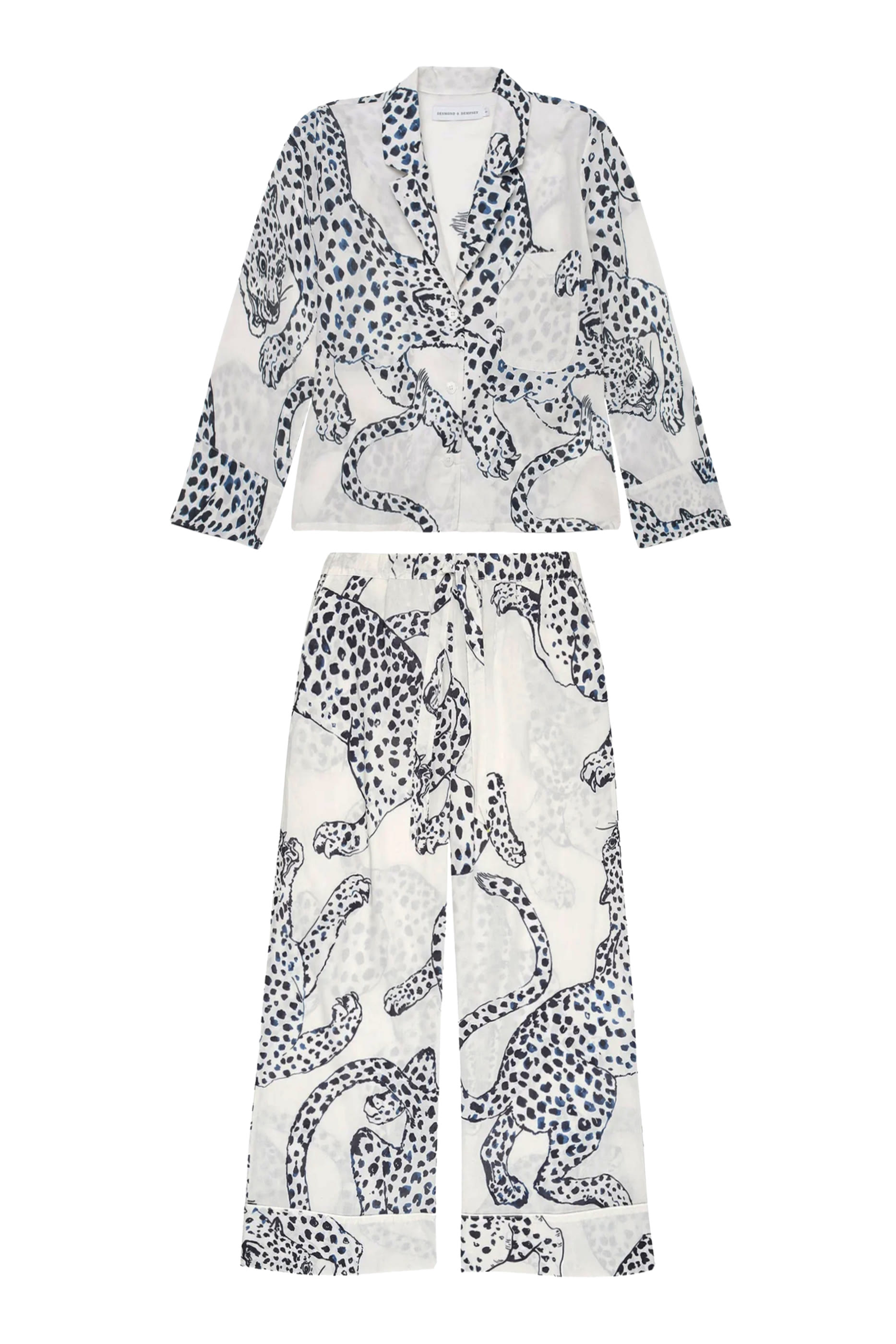 Jaguar Boxy Shirt and Wide-Leg Trousers Set