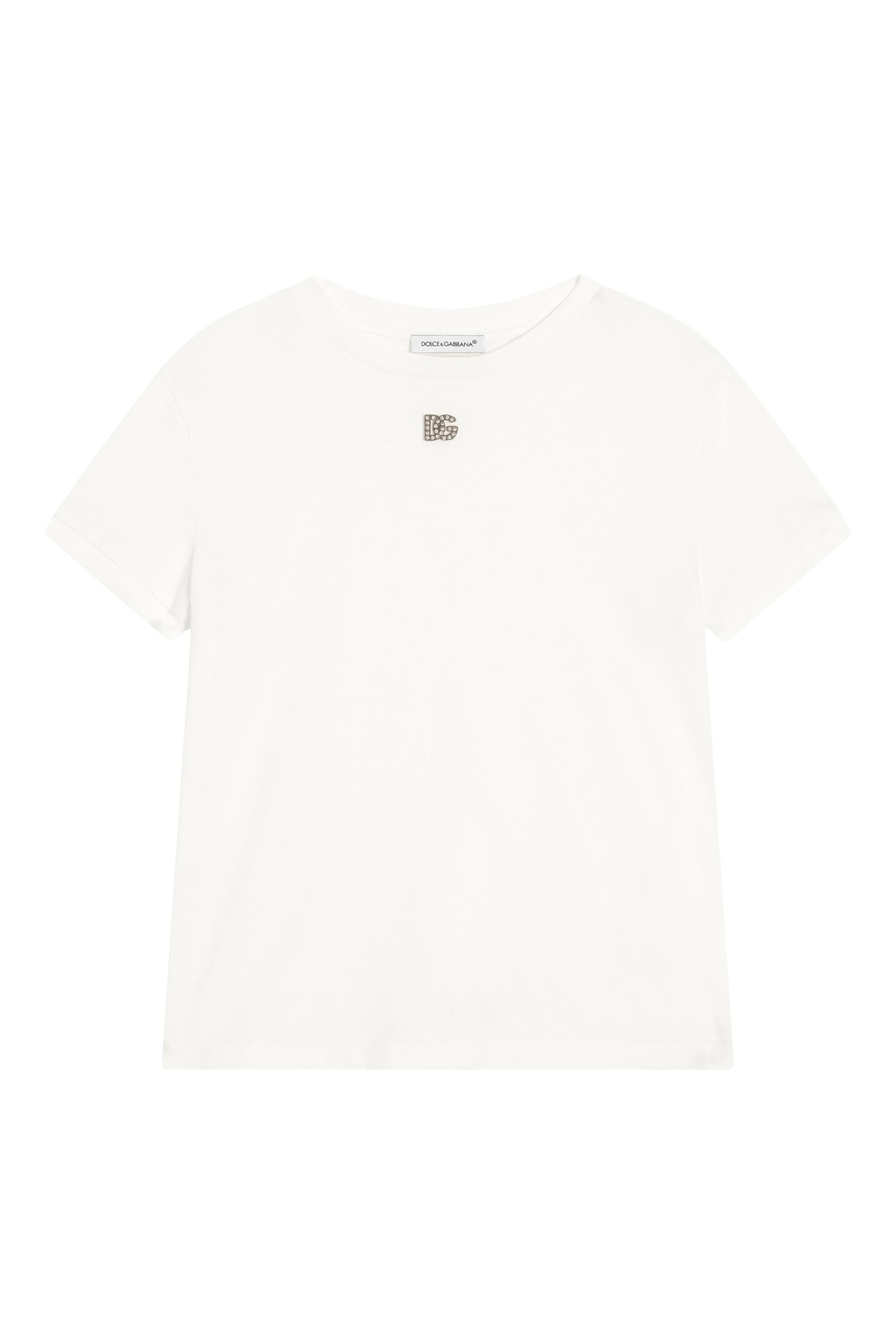 Kids DG Logo Round Neck T-Shirt