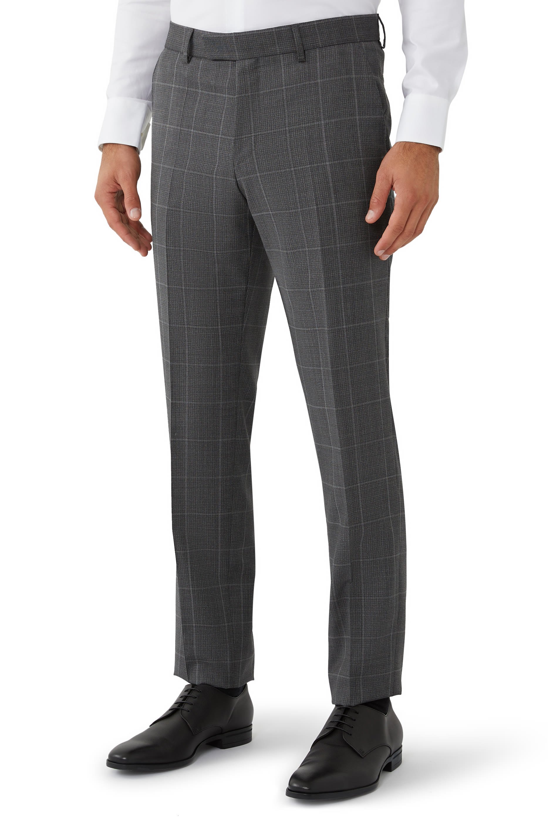 Three-Piece Regular-Fit Checked Suit