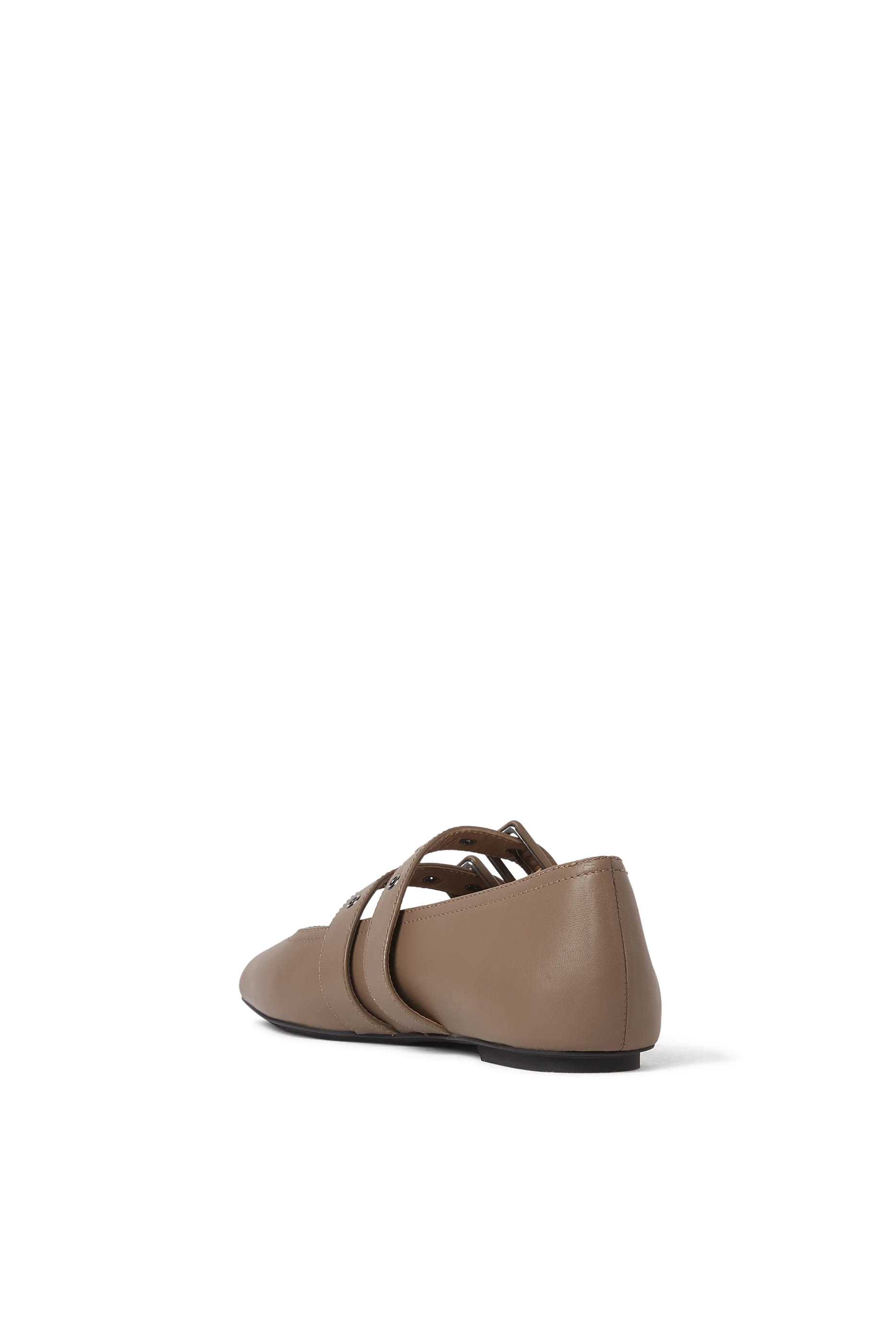 Double Strap Square-Toed Ballerinas
