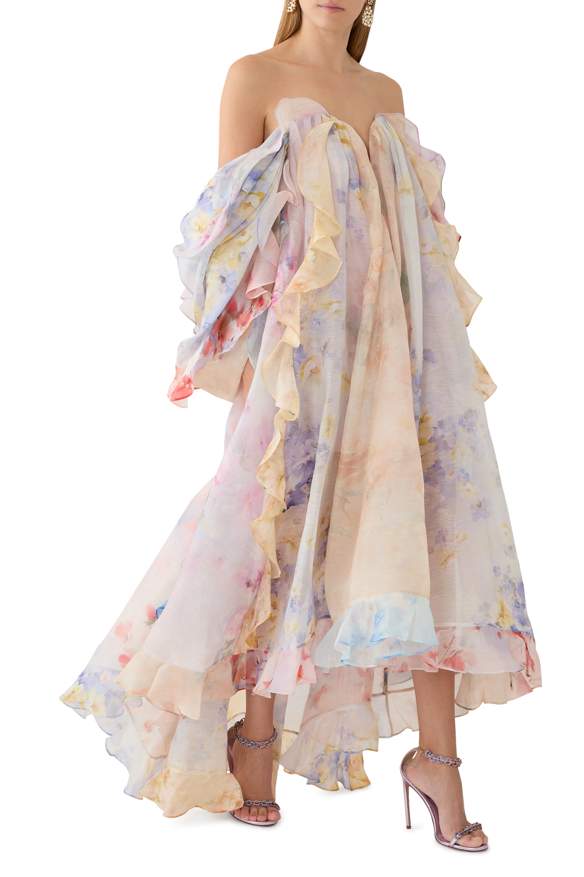 Crush Strapless Ruffle Dress