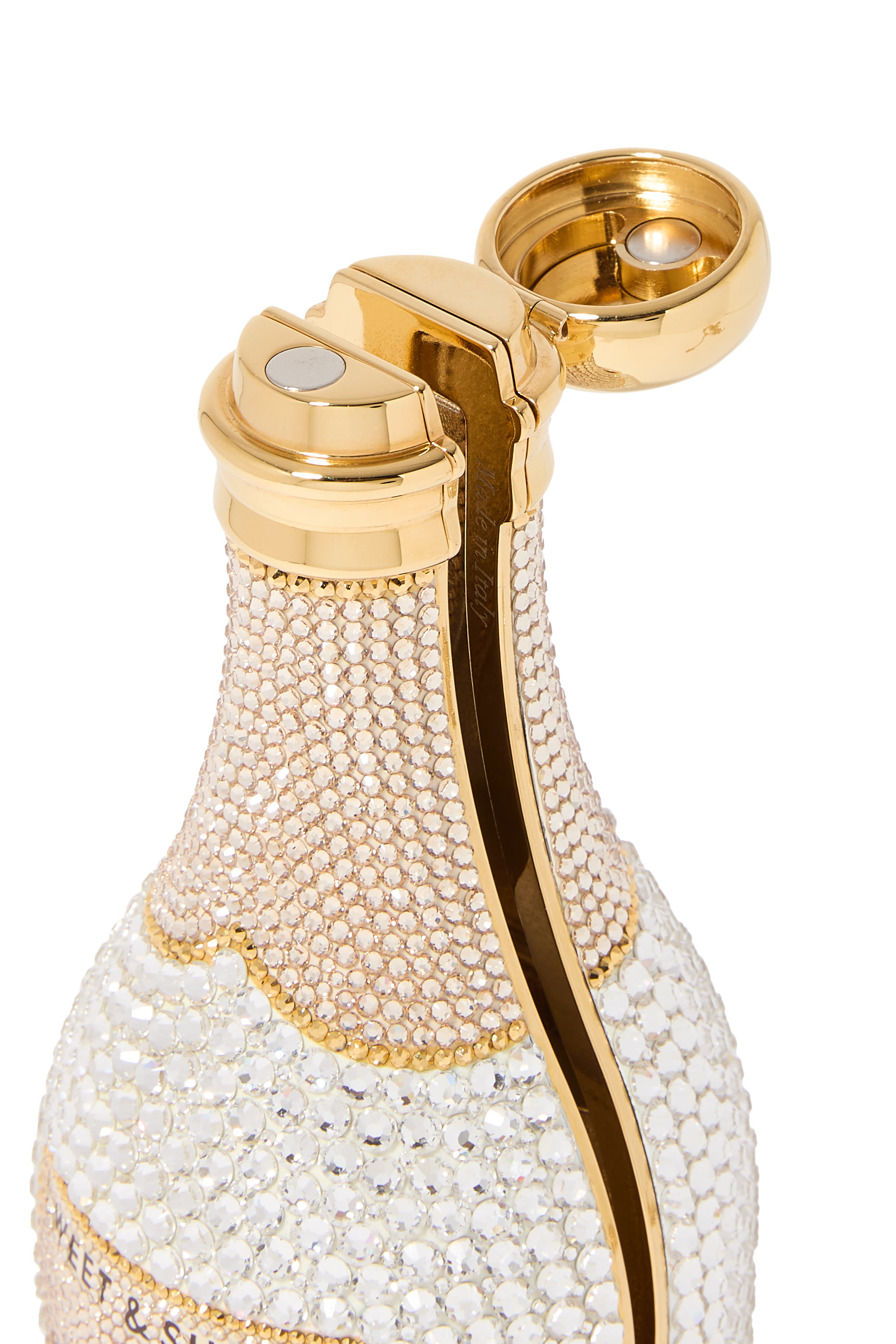 Bespoke Champagne Bottle Forever Clutch Bag