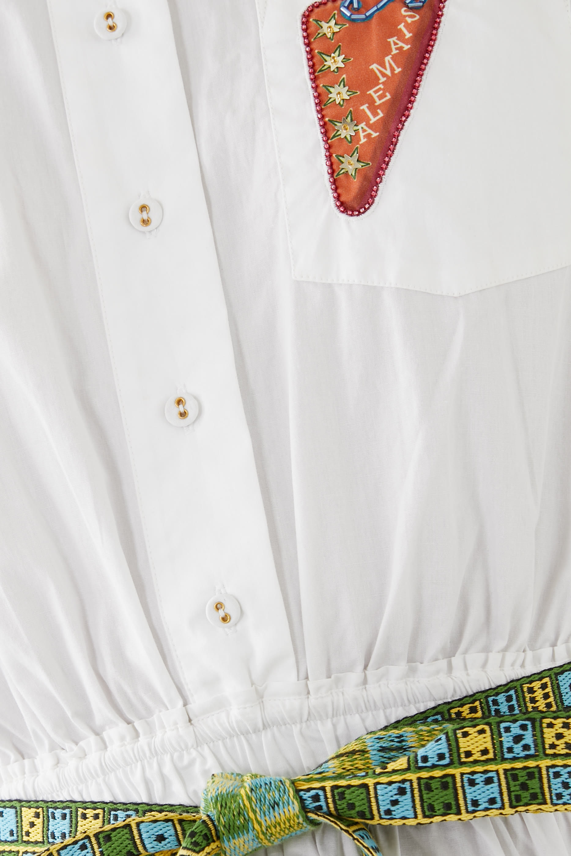 Strike Embroidered Midi Dress