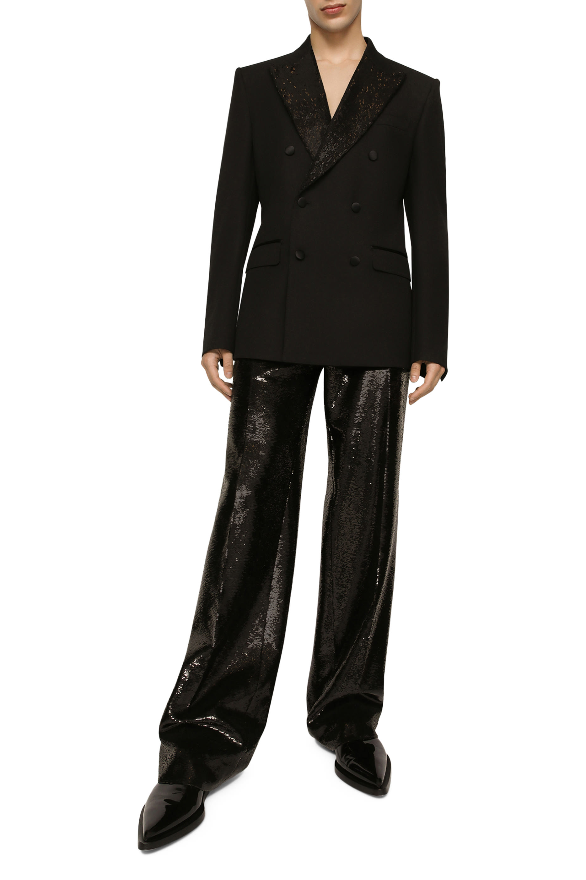 Double-Breasted Wool Sicilia-Fit Tuxedo Jacket