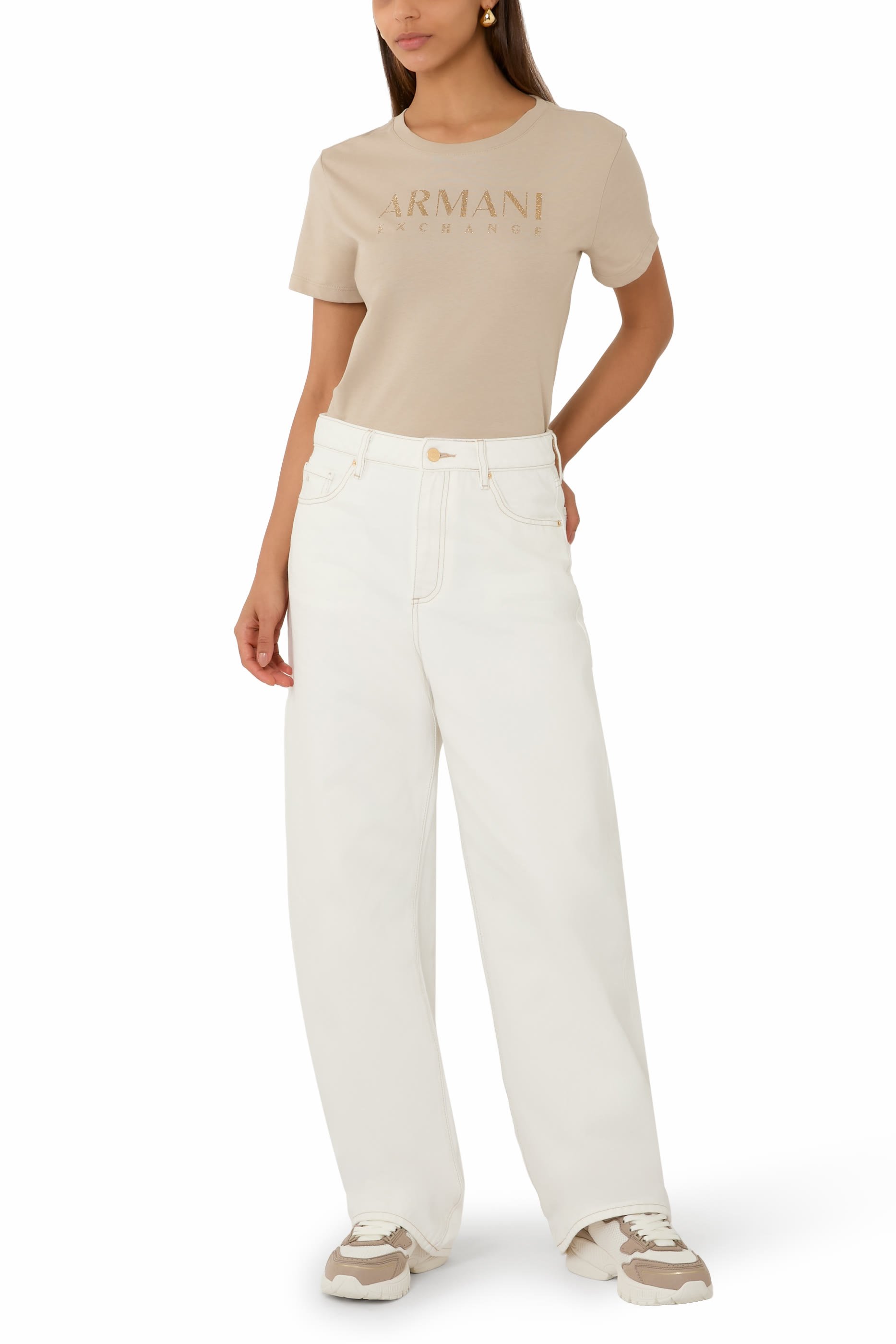 Relaxed Fit Optic White Jeans 