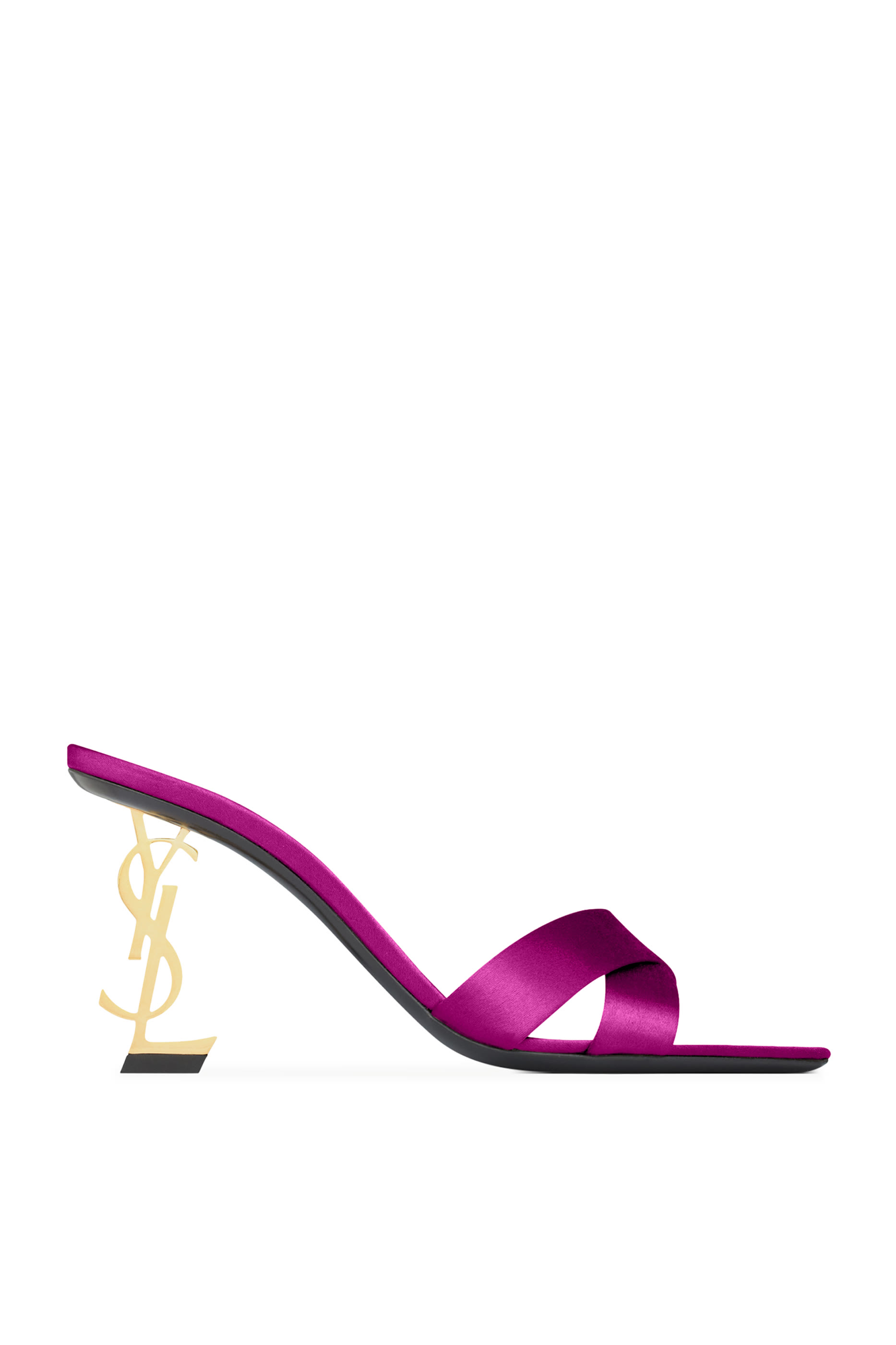 Opyum 85 Mules in Satin Crepe