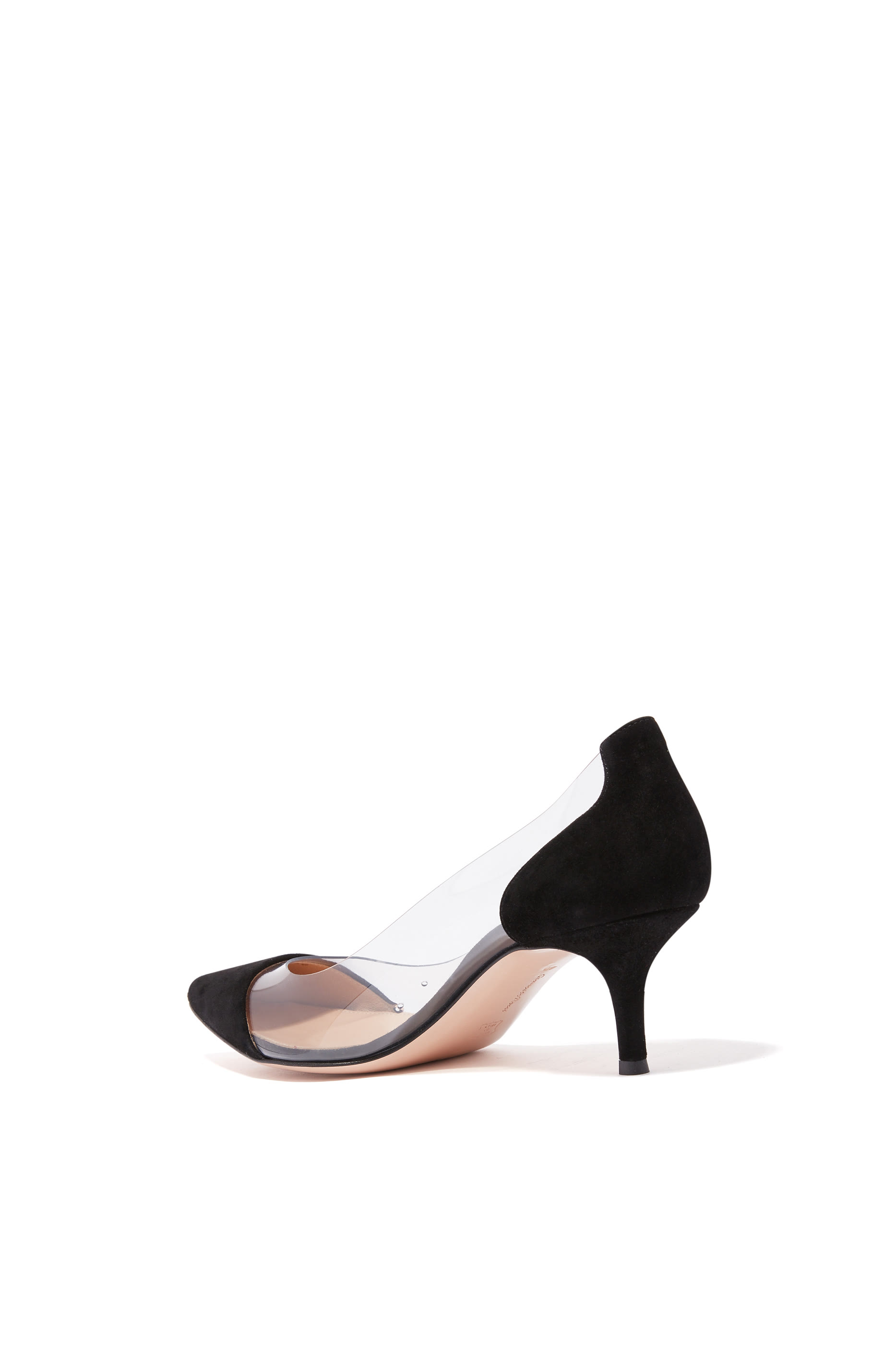 Suede Plexi 55mm Pumps