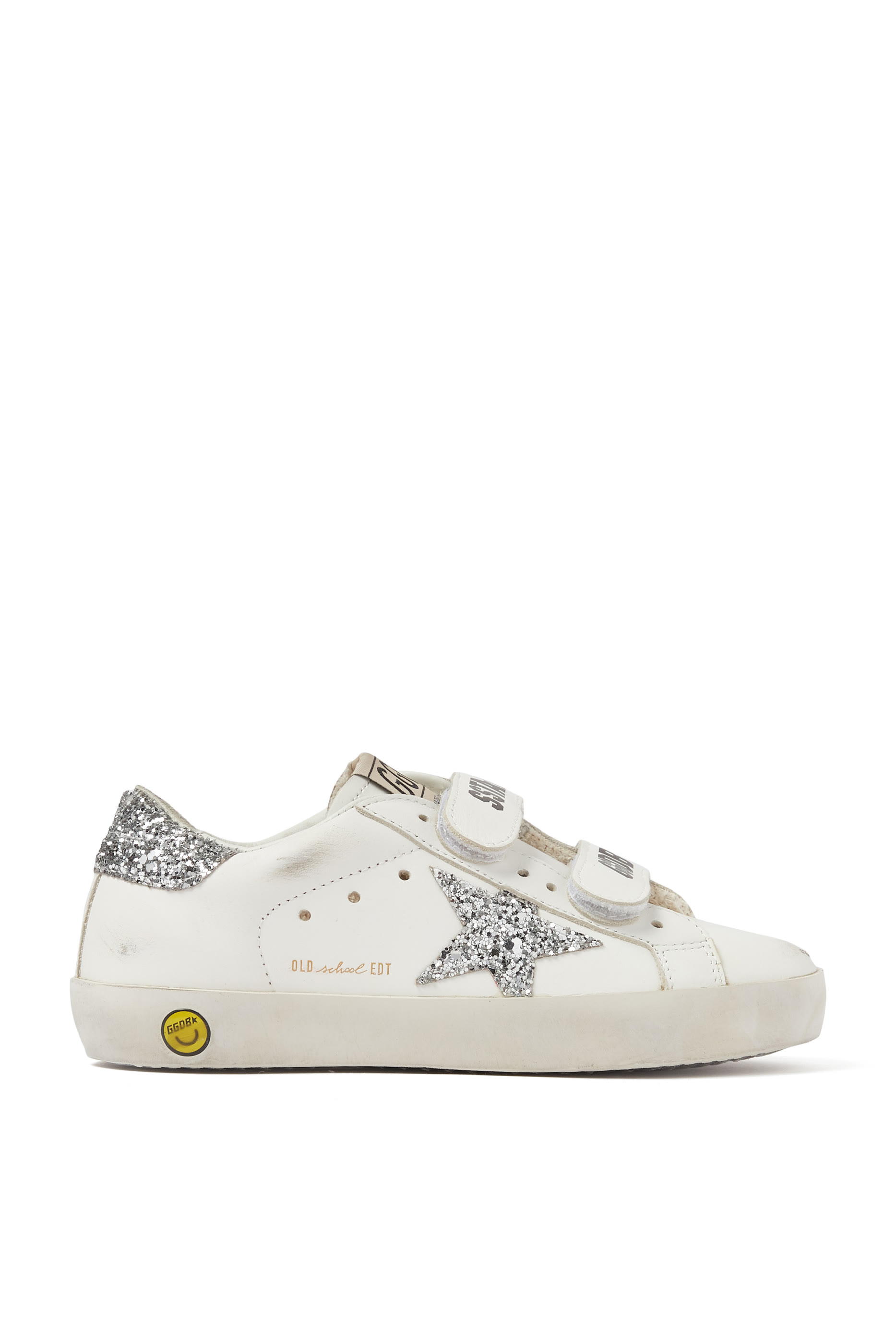 Kids Old School Glitter Star Sneakers