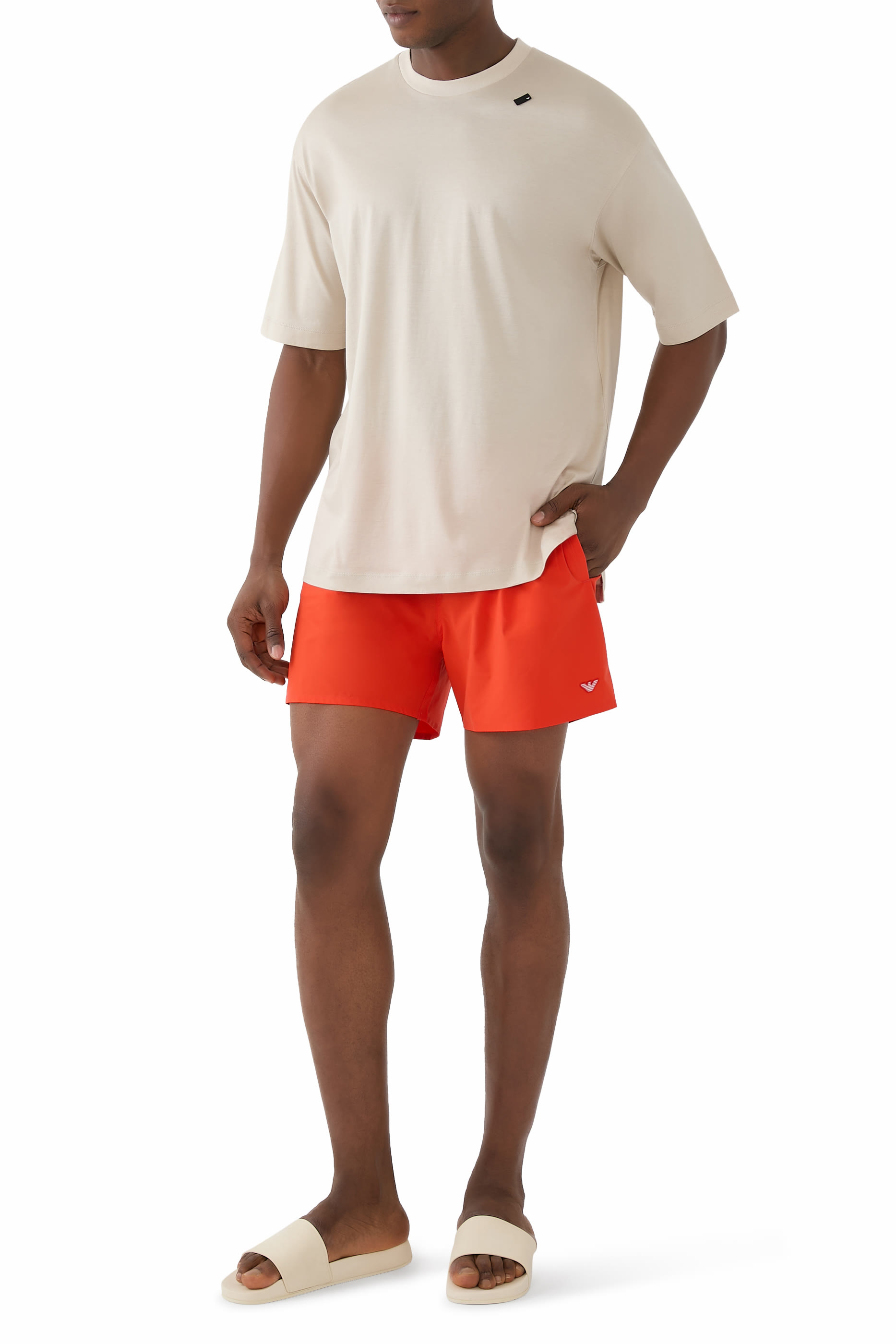 Micro Eagle Logo Swim Shorts