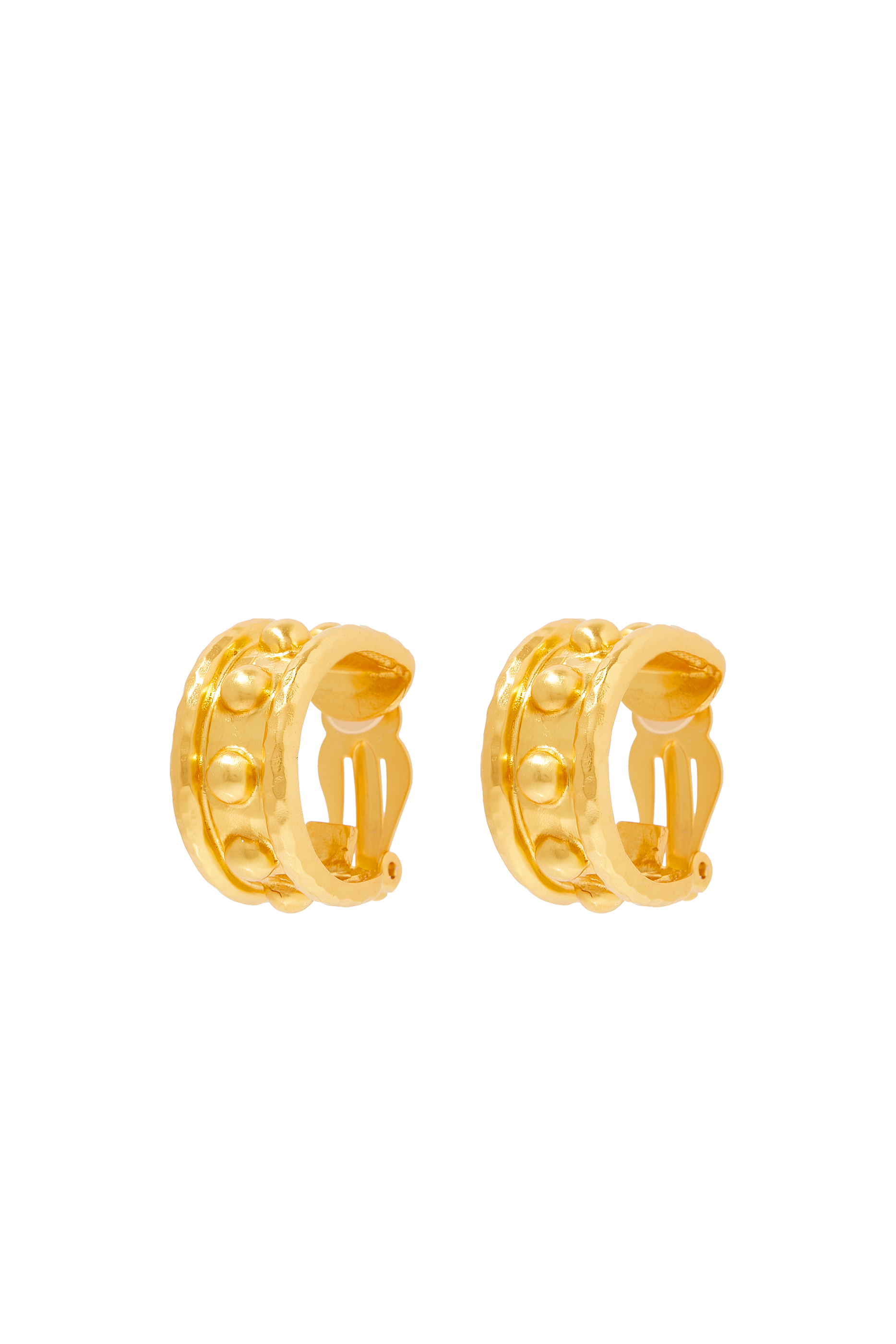 Triana Hoop Earrings, 24k Gold-Plated Brass