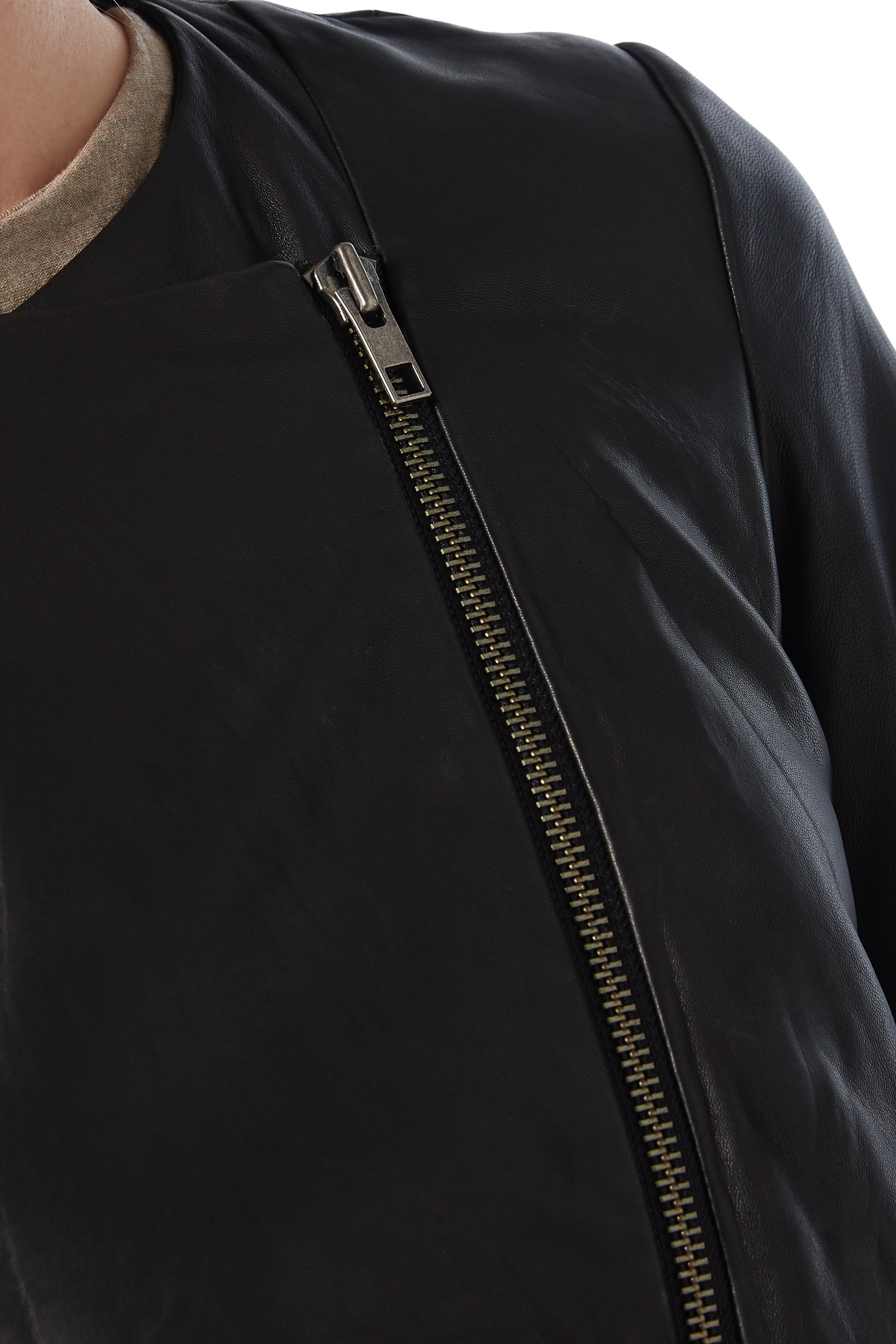 Leather Cross Fit Jacket