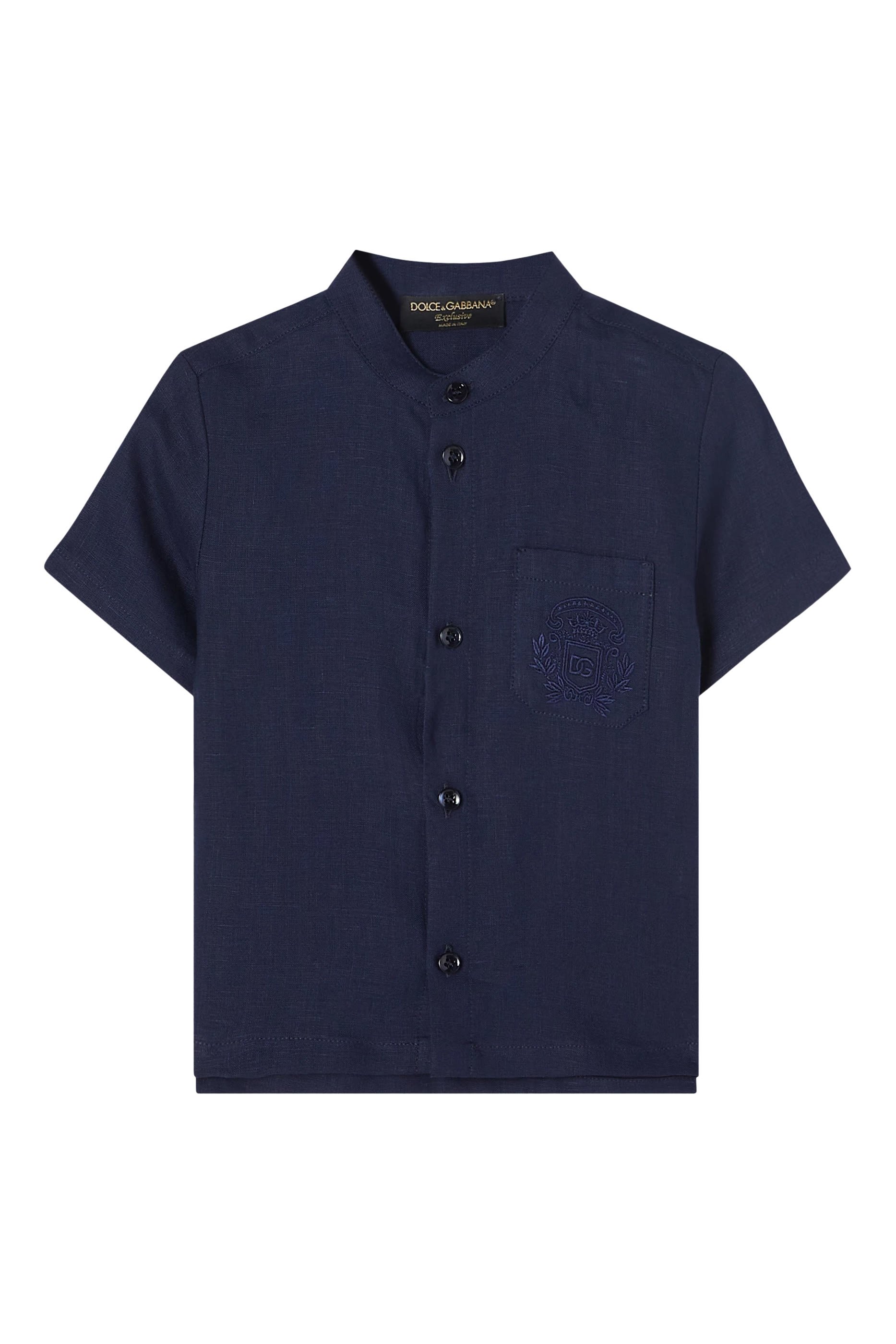 Kids Button-Up Linen Shirt