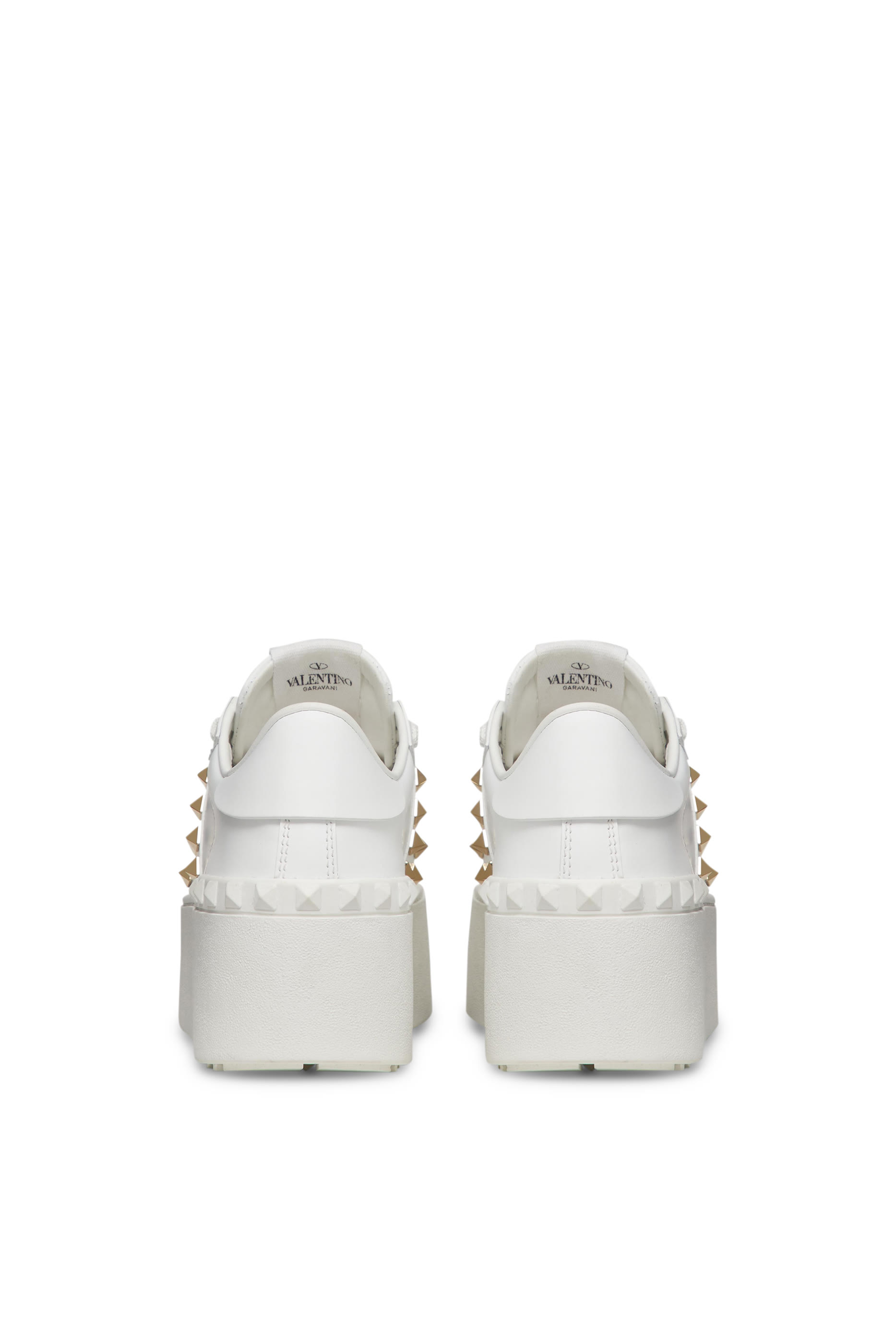 Valentino Garavani Flatform Rockstud 57 Calfskin Untitled Sneakers