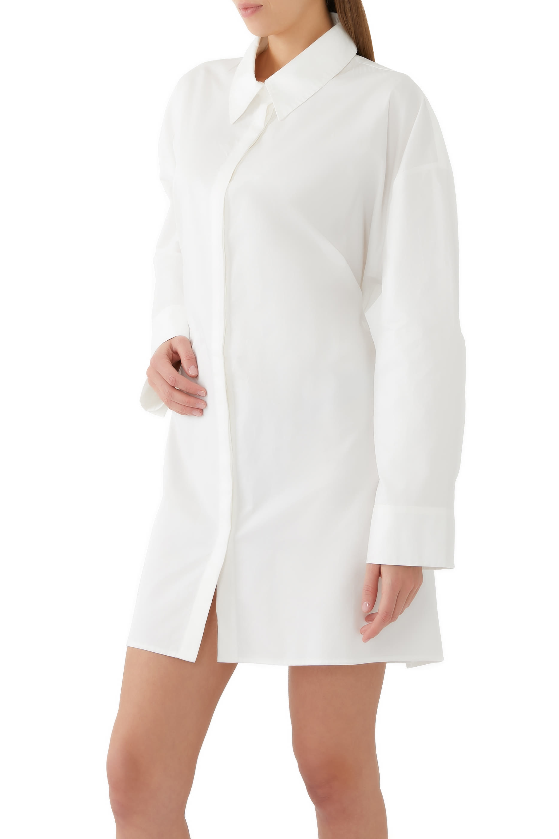 Cotton Oversized Shirt Dress