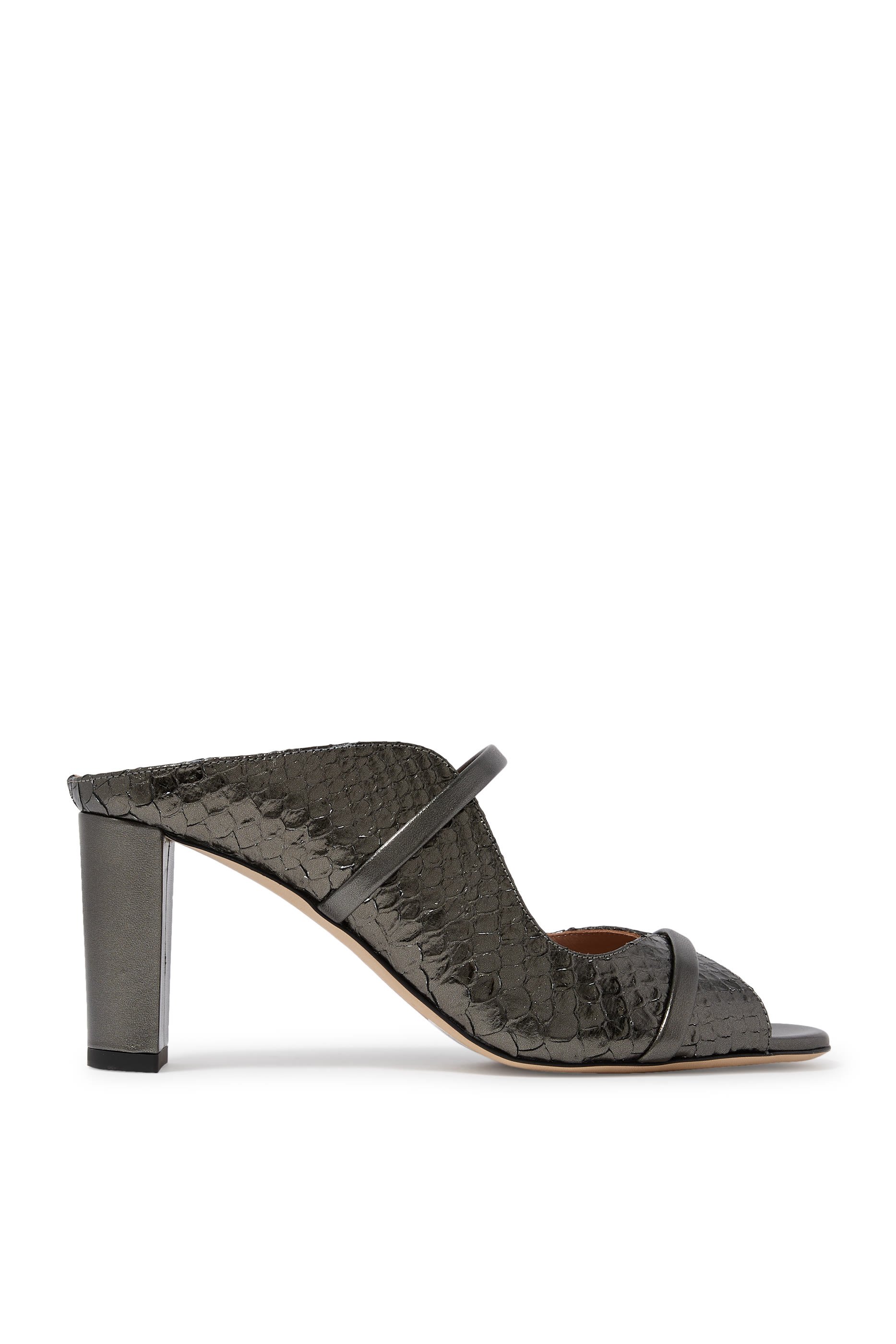 Norah 70 Metallic Double Strap Mules