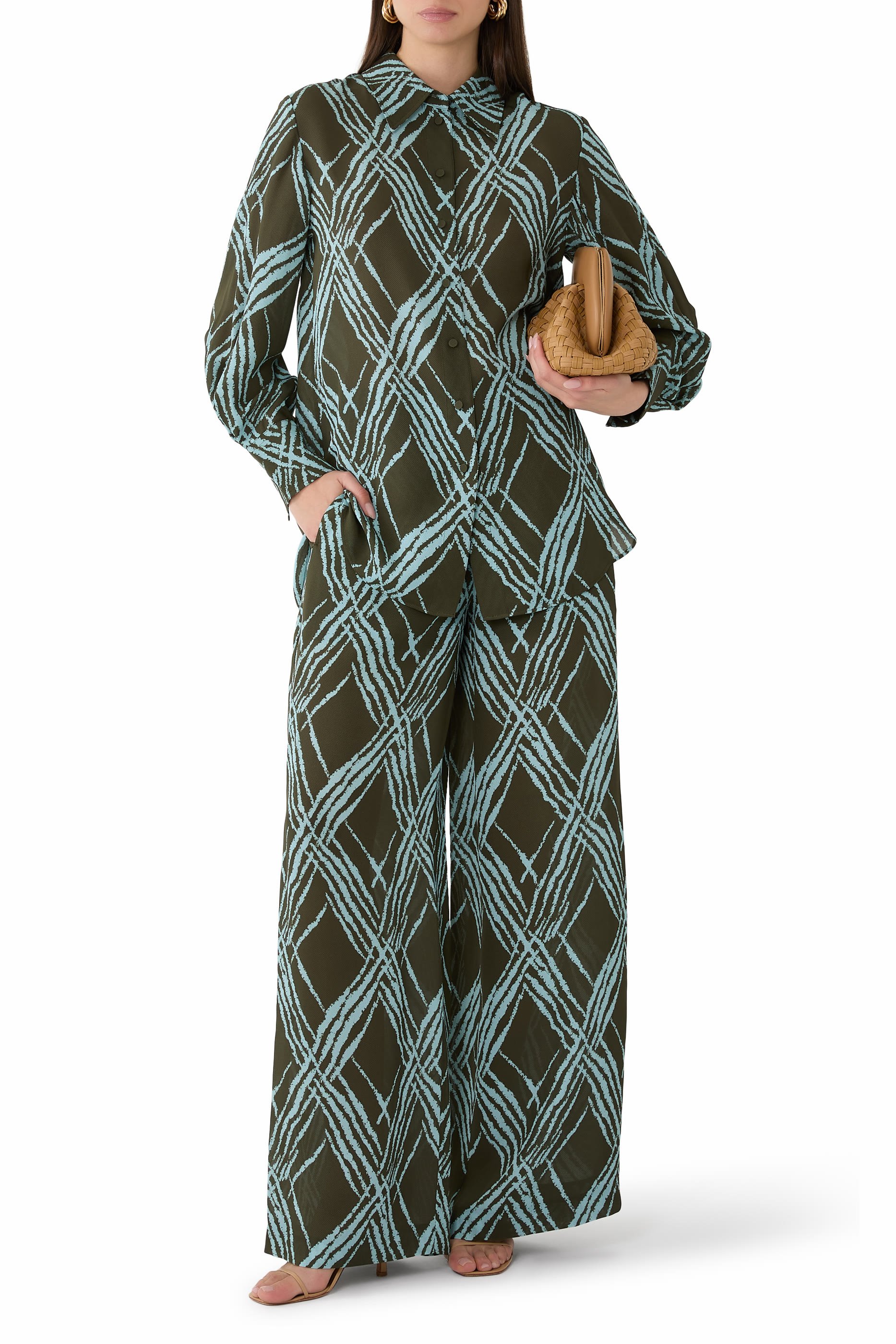 Sina Open Weave Silk Blouse