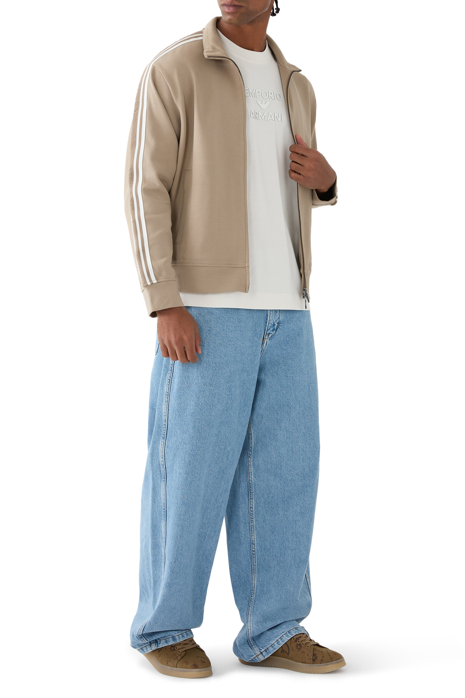 Zip-Up Jersey Sweatshirt