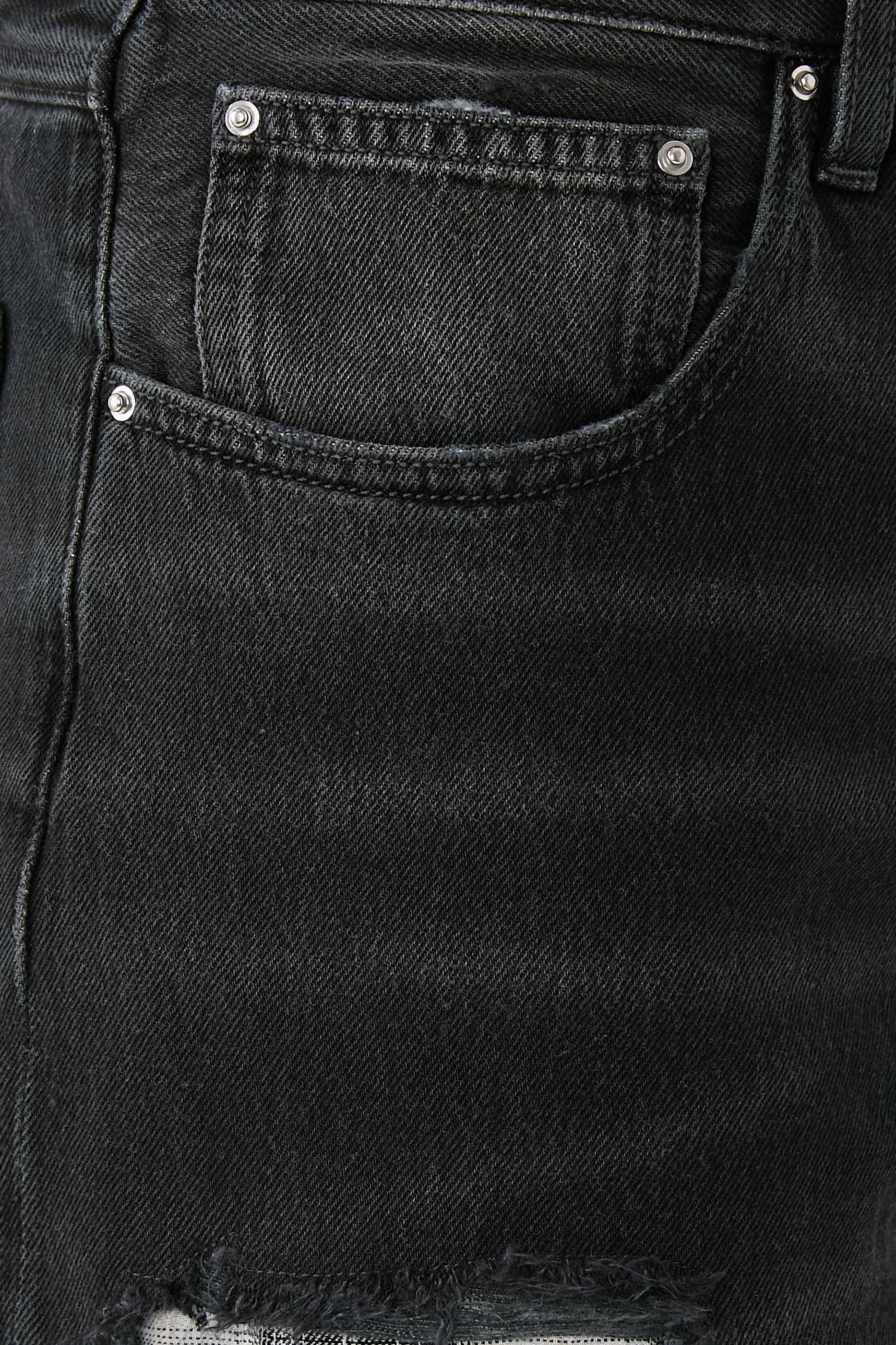 Flannel Repair Baggy Jeans