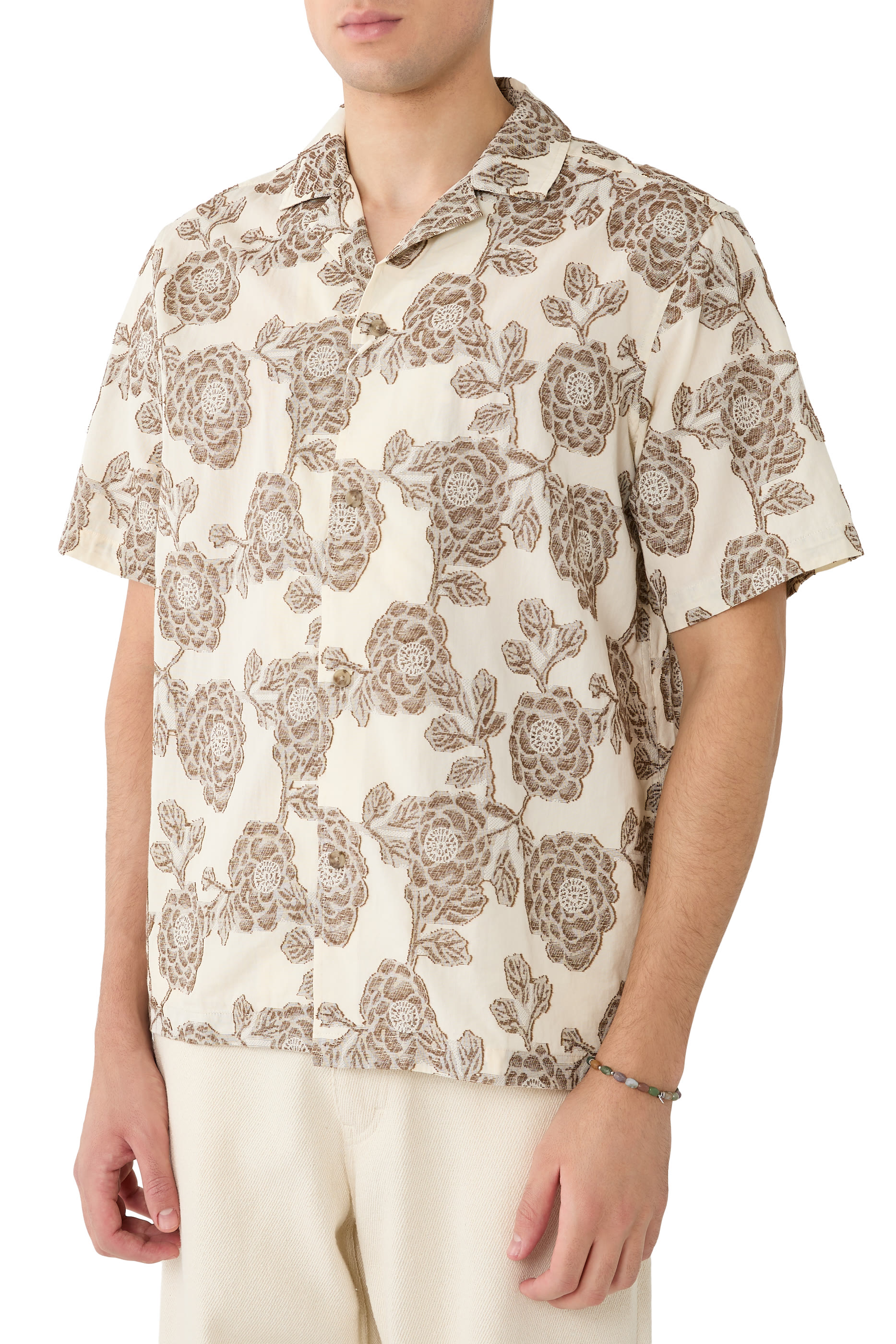 Lesley Flower Jacquard Shirt