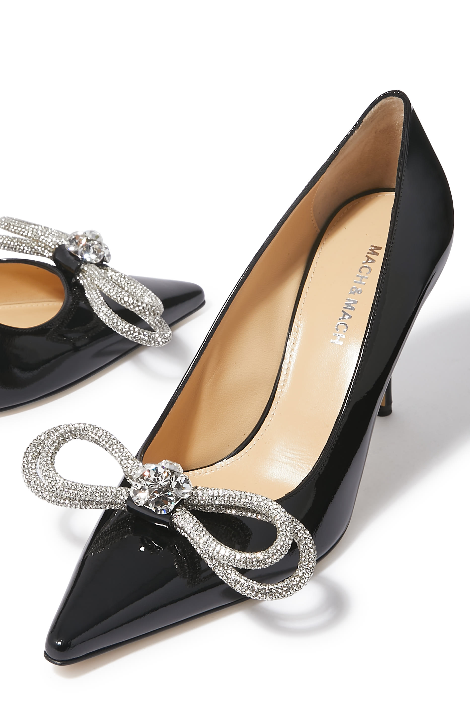 Double Bow 95 Patent Pumps
