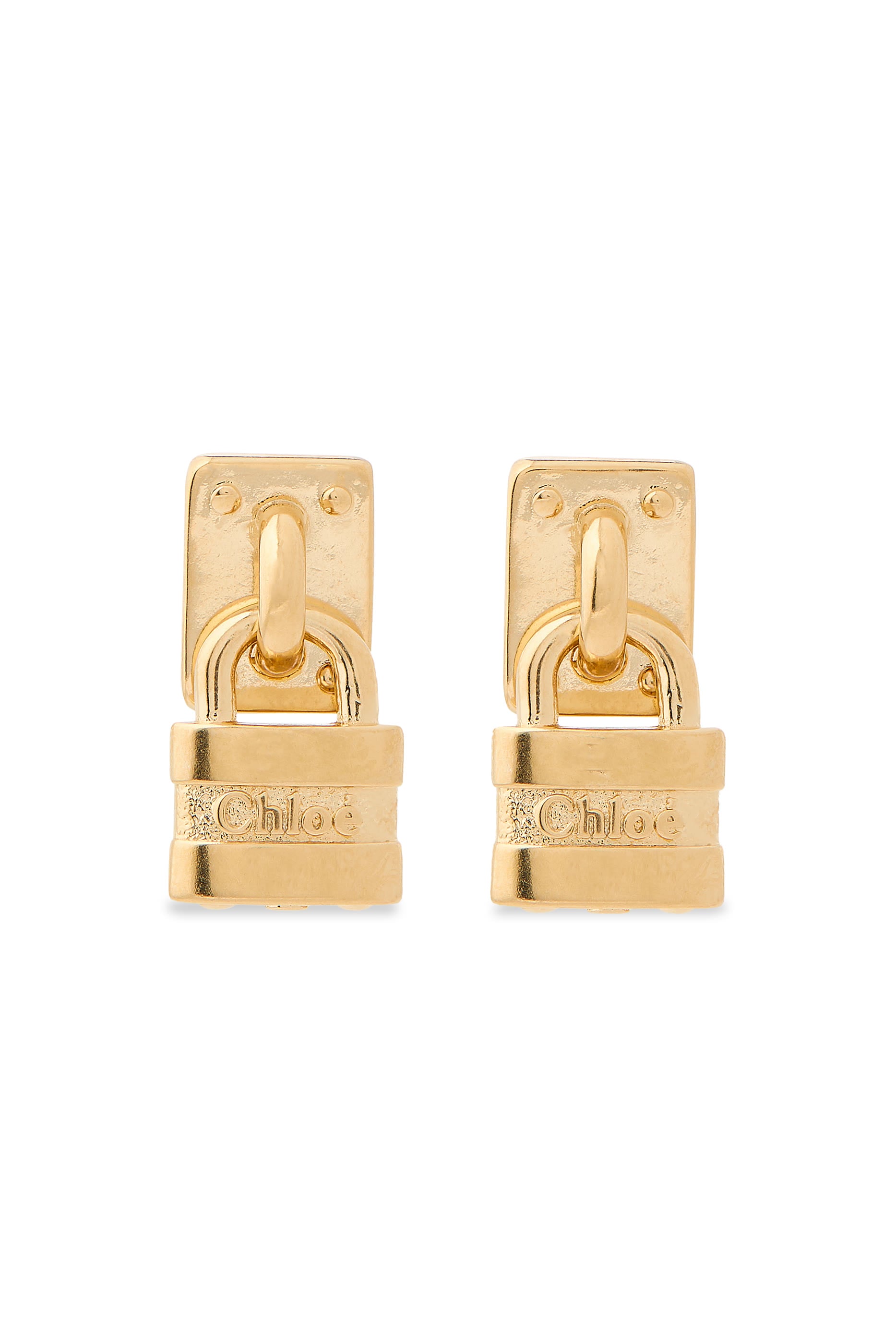 Nini Paddington Padlock-Detail Earrings