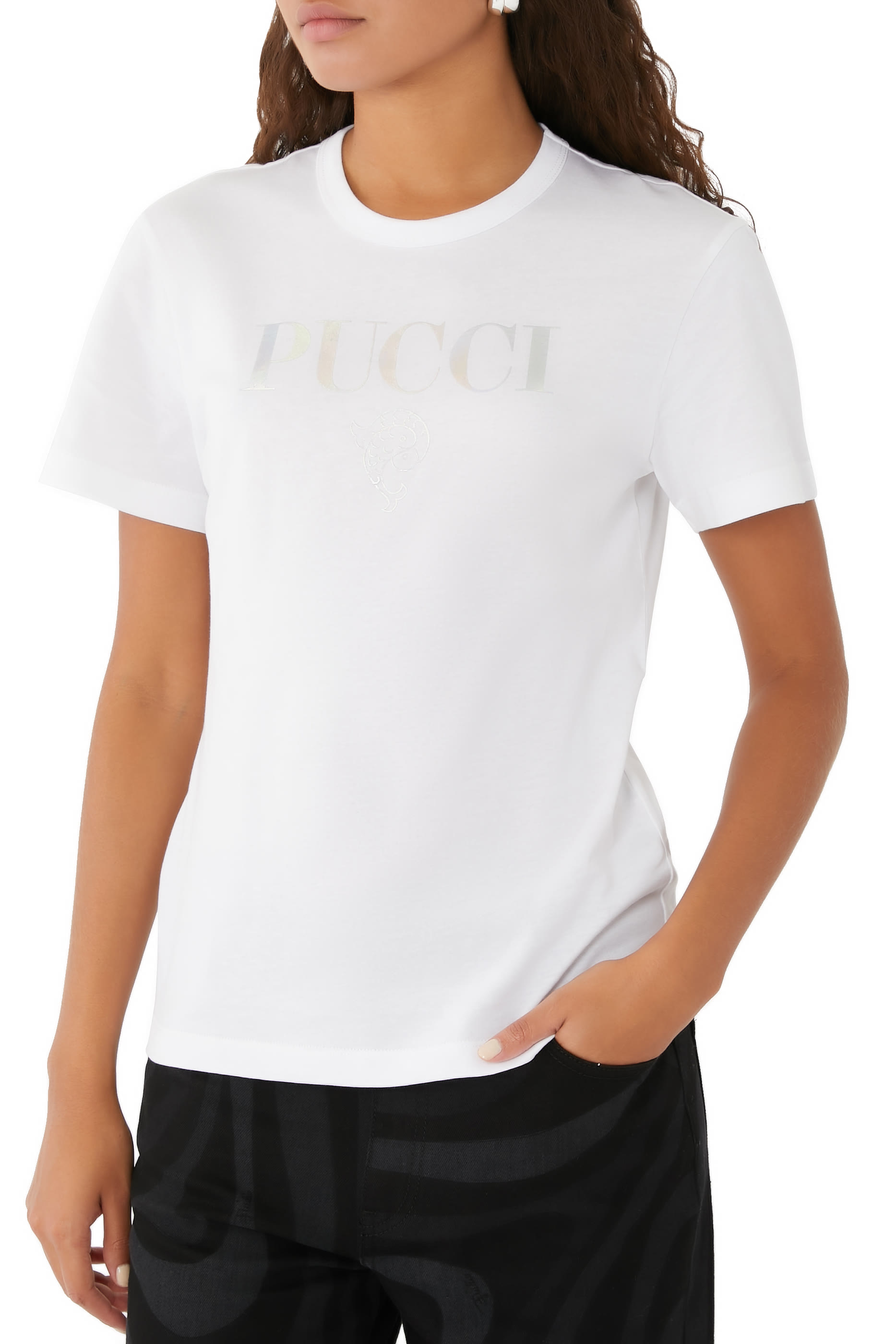 Iridescent Logo-Print T-Shirt
