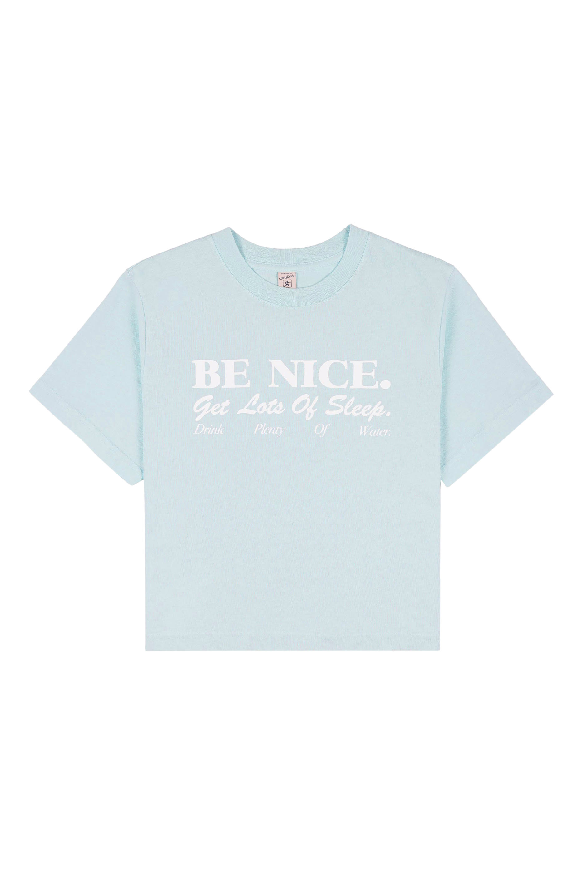 Be Nice Print Cotton Cropped Top