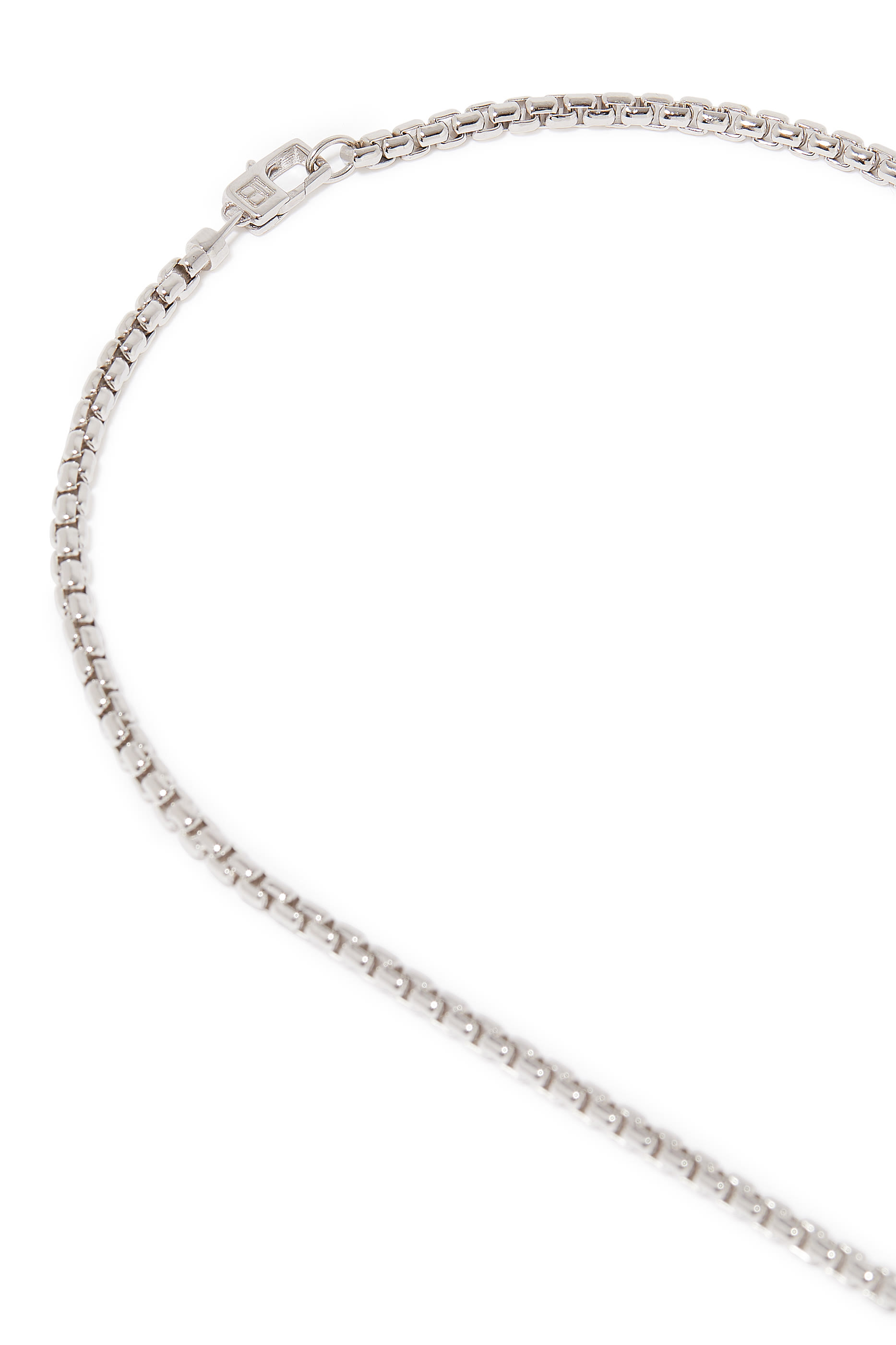 Sennit Catena Beaded Necklace, Rhodium-plated Sterling Silver & Botswana Agate