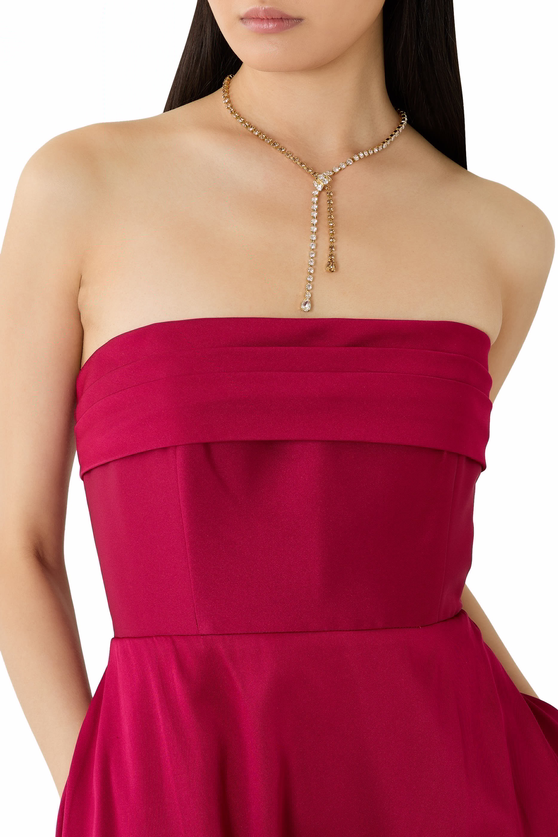 Yvette Necklace, 18K Gold / Rhodium Plated