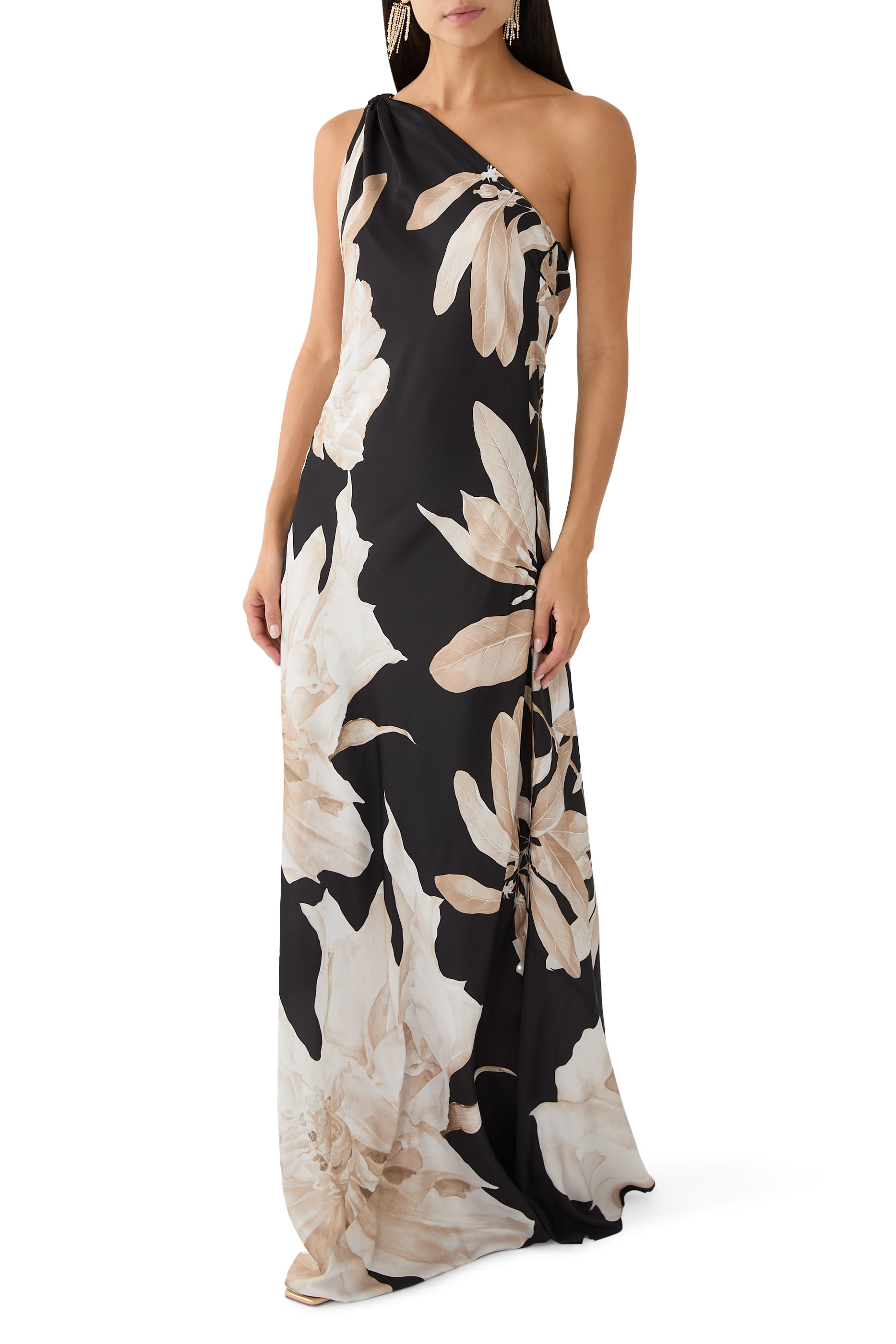  Niru One Shoulder Maxi Dress 